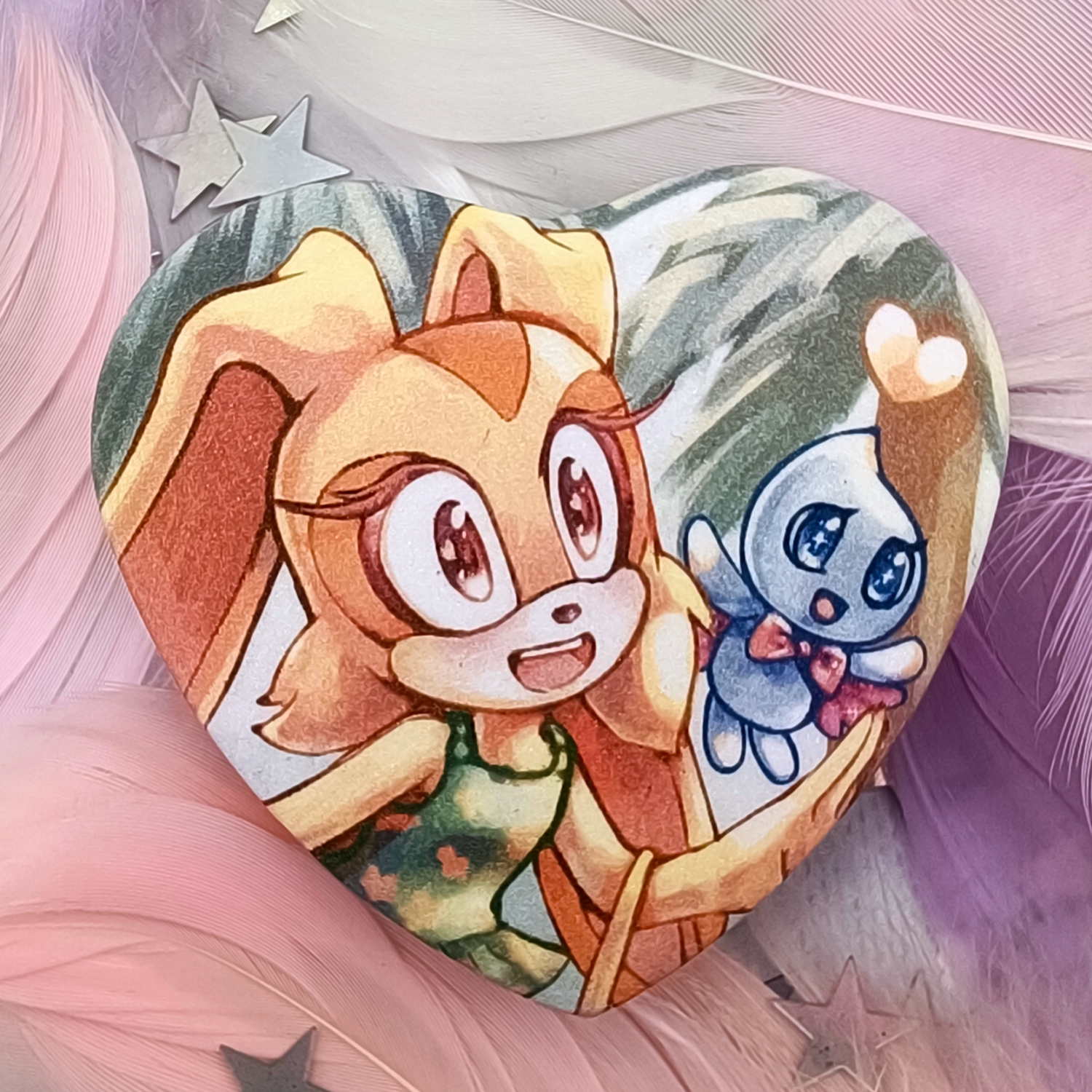 Значок-сердце "Летняя Крим" (сахар)