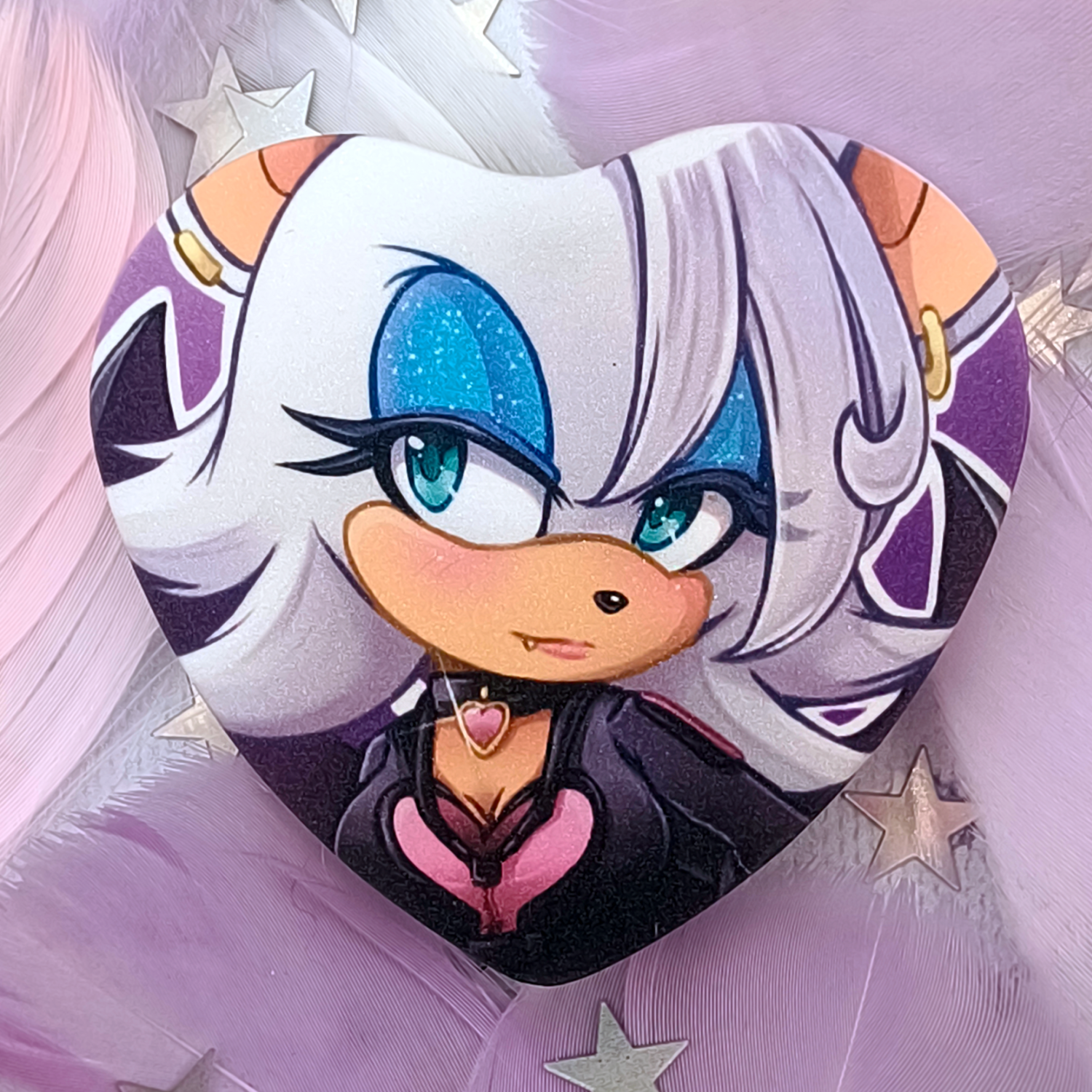 Значок-сердце Руж (сахар)