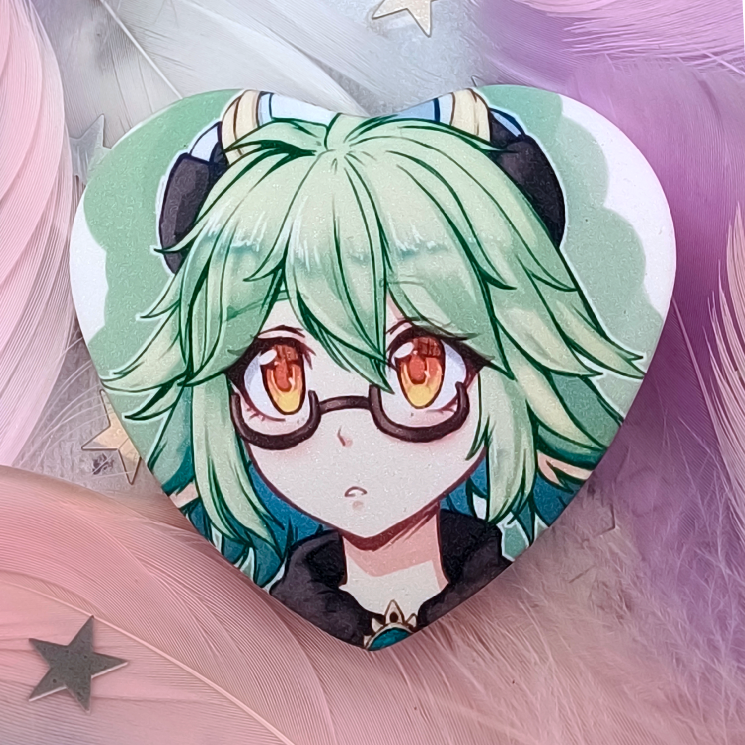 Значок-сердце Сахароза (сахар)