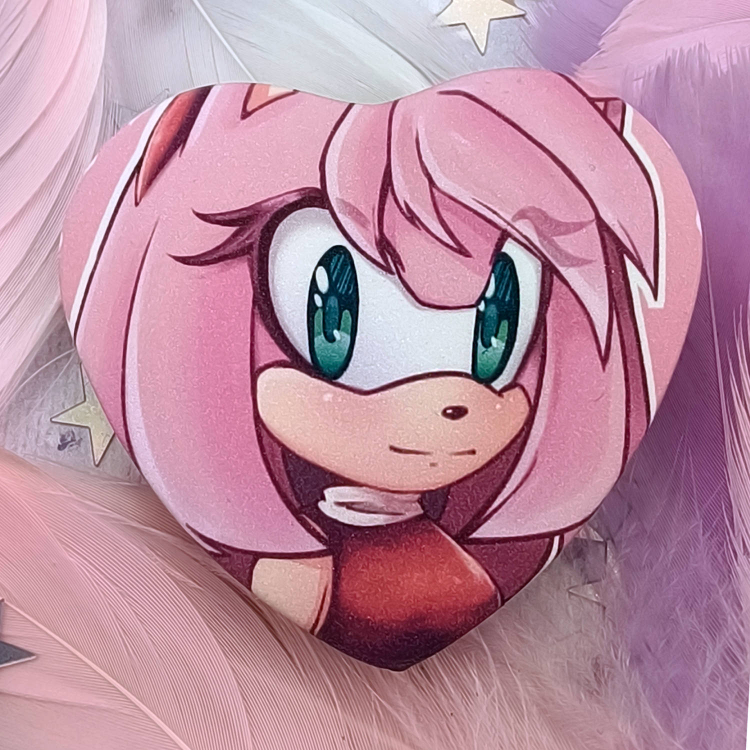 Значок-сердце Эми (сахар)