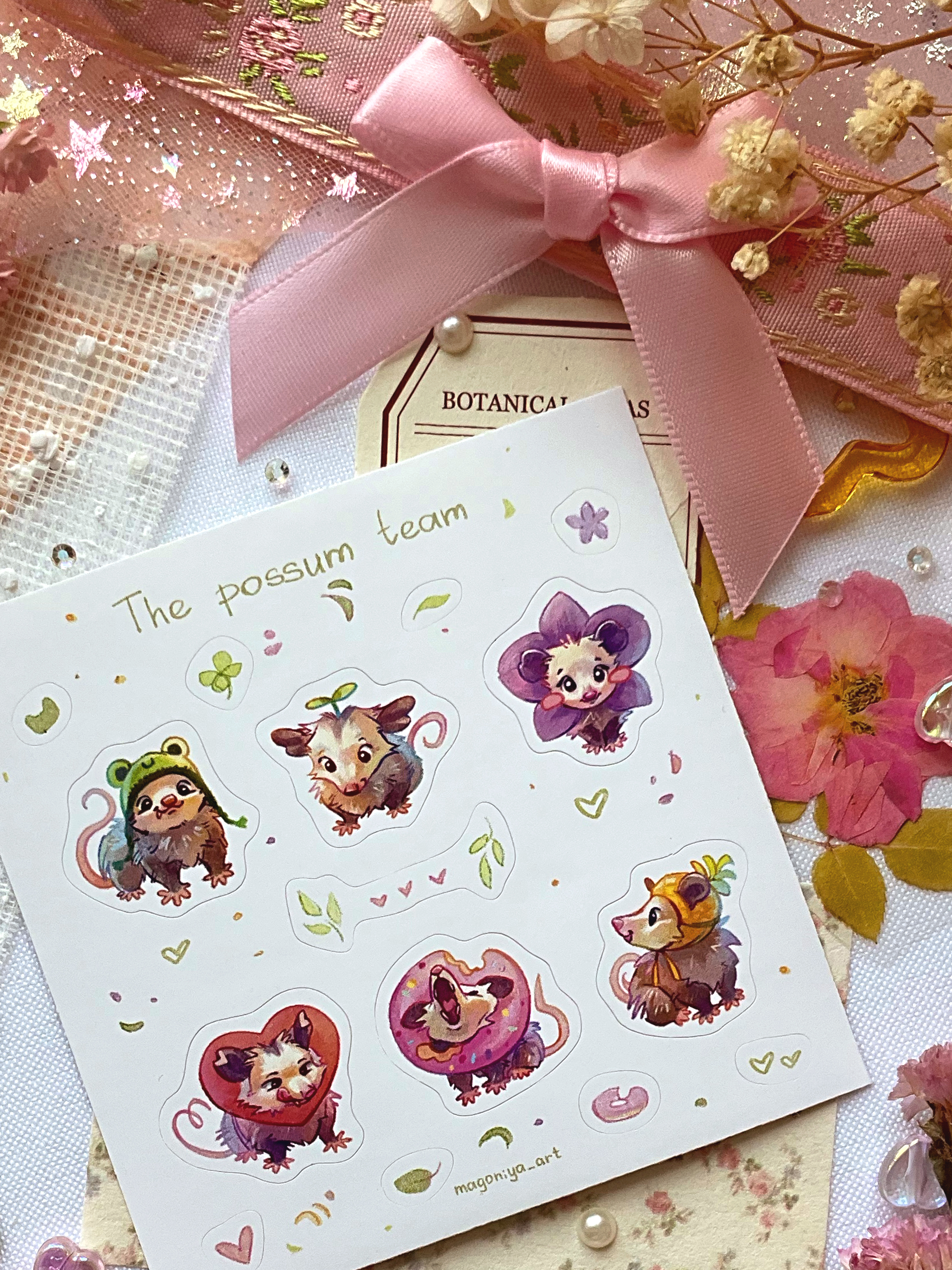 Стикерпак 9*9 "Опоссумы"