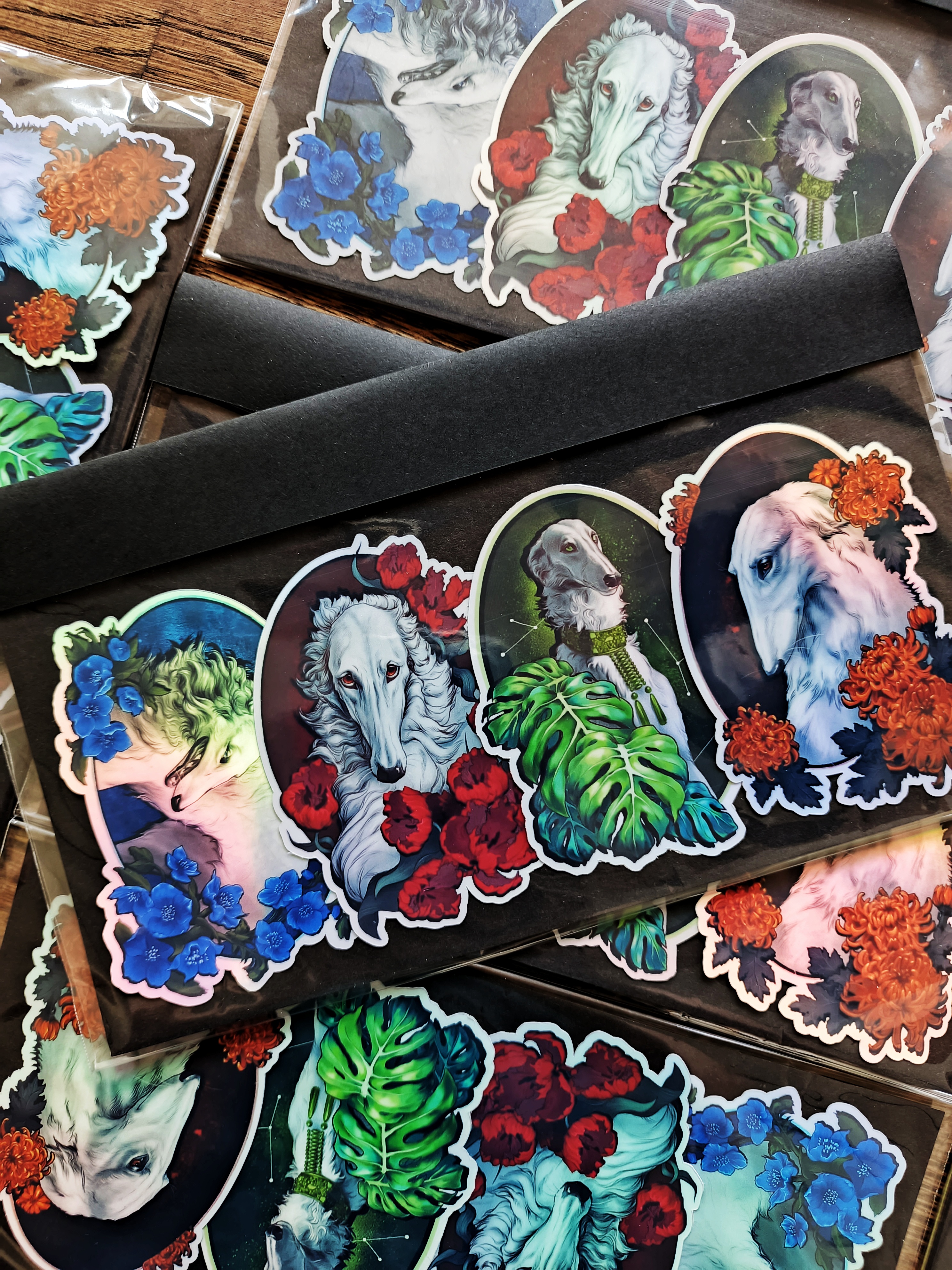 Набор голо-х стикеров "космические"