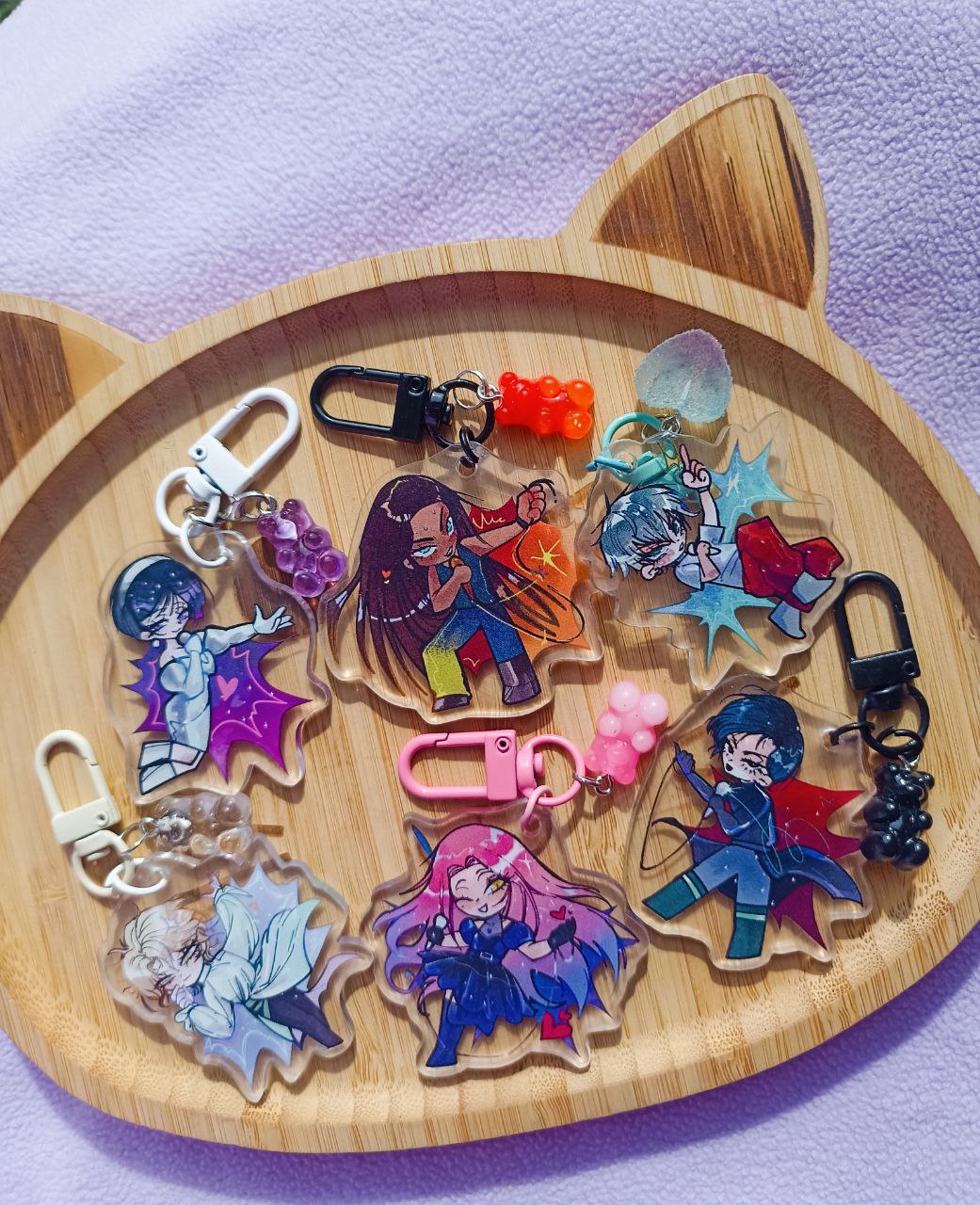 Гача Алиен стейдж 5 см брелок с подвеской