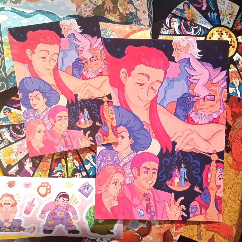 Принт "злодеи"