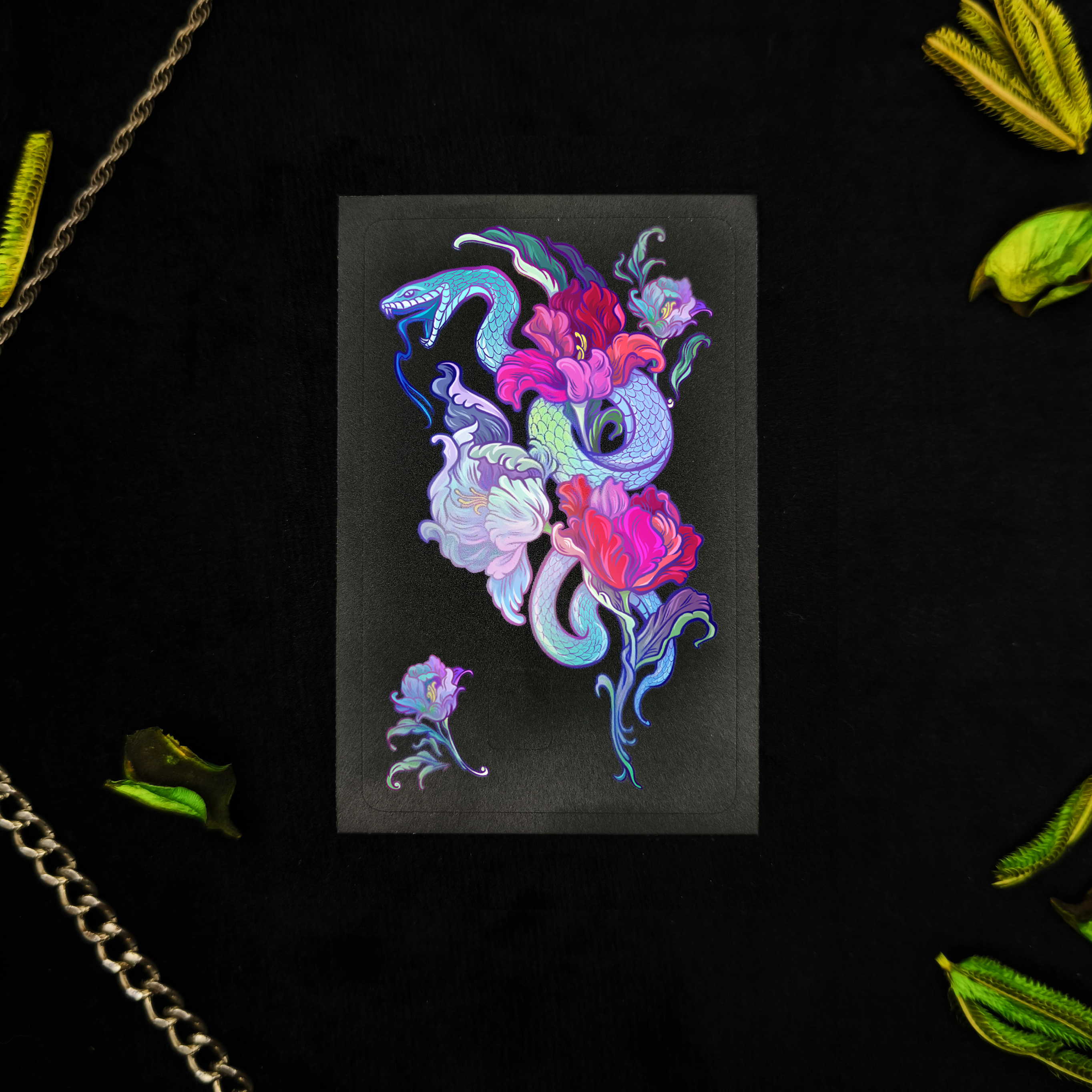 Наклейка на карту Змея