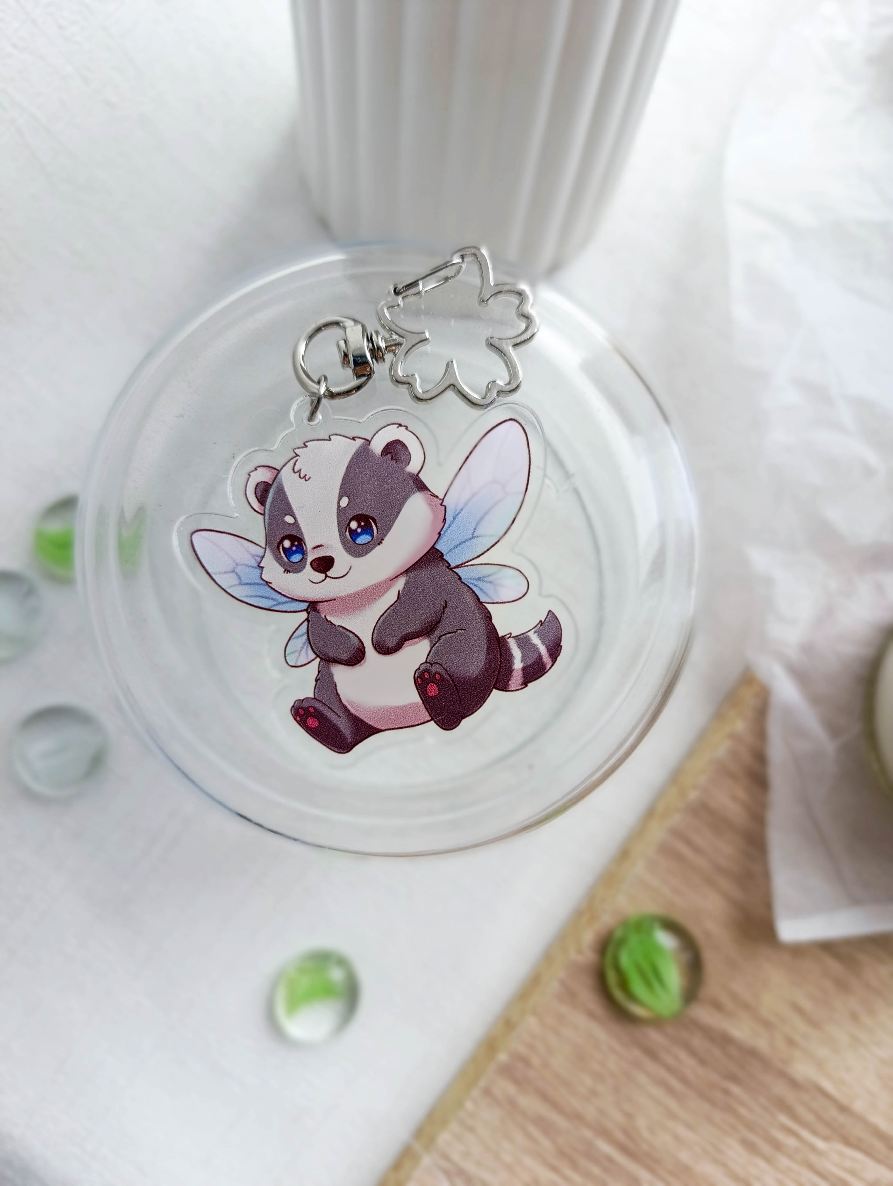 Брелок "Крылатые. Барсук"