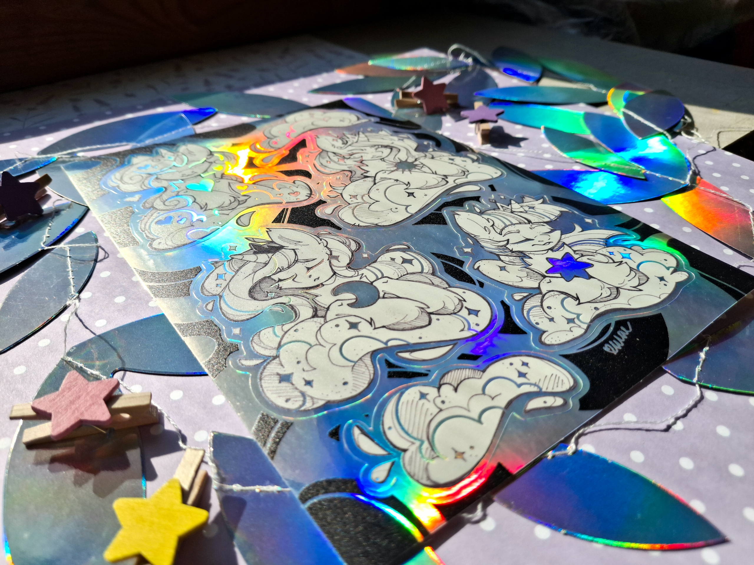 Стикерпак Сны принцесс голографический