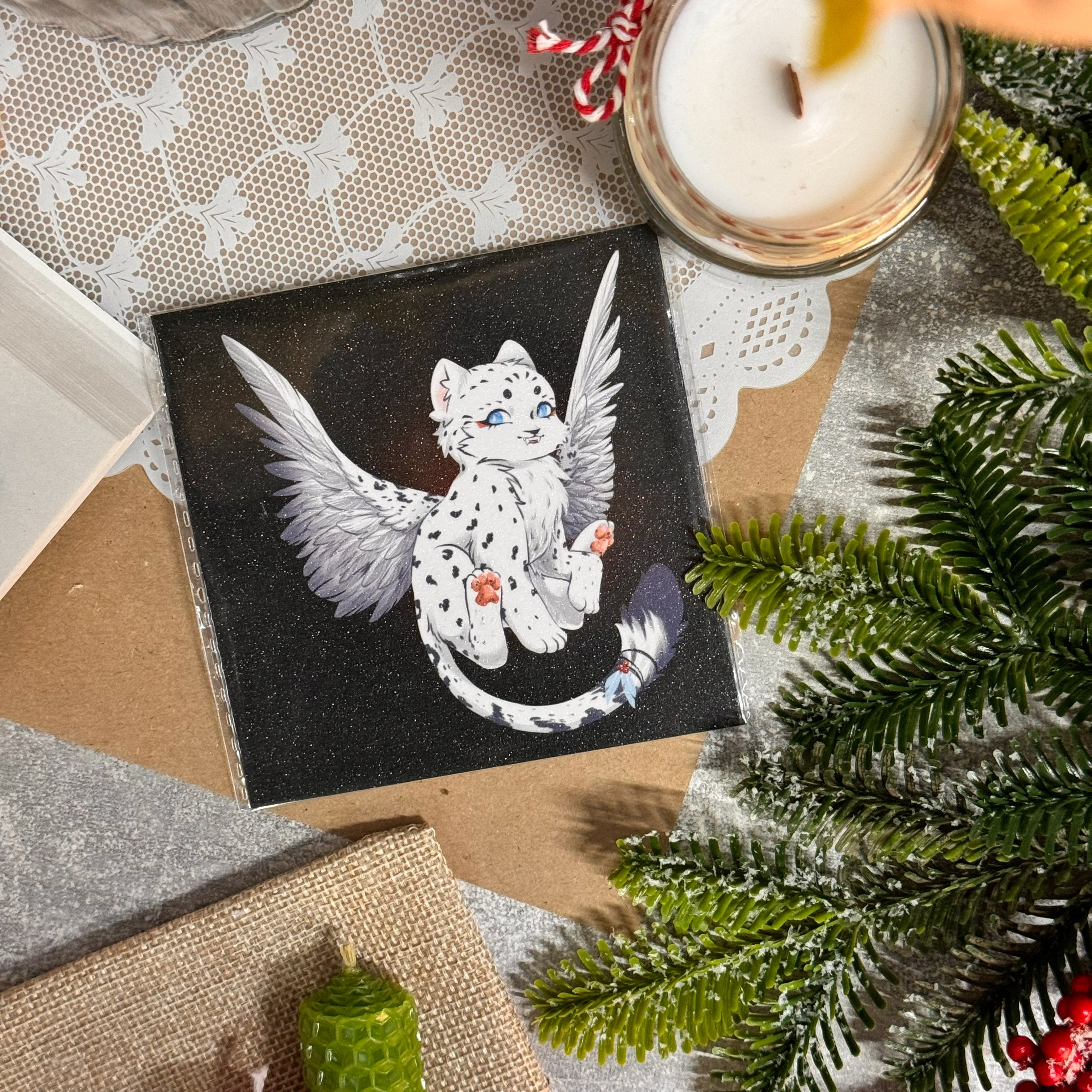 Открытка Ирбис сахар