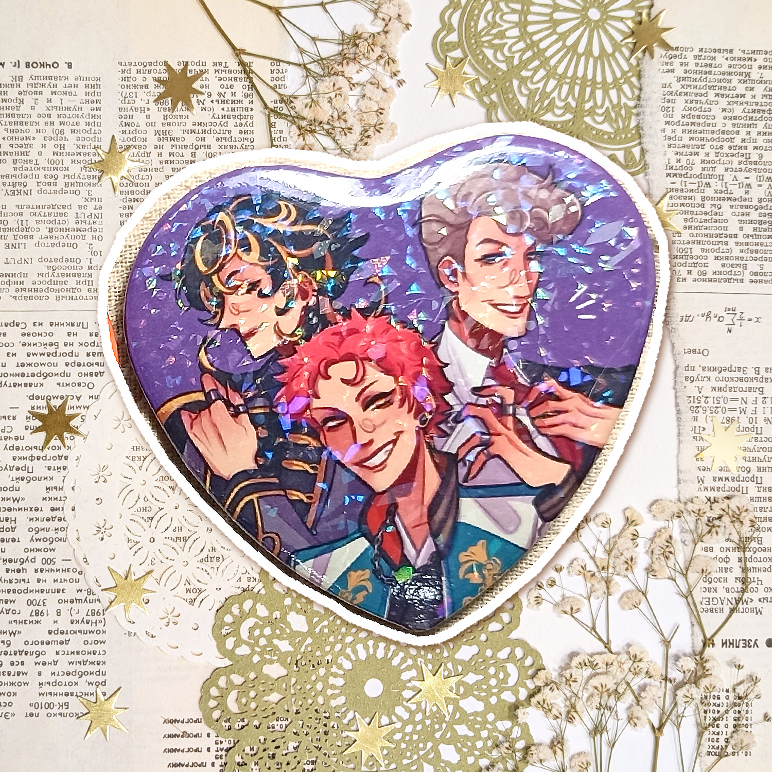 Значок-сердце "Гипмик BAT"