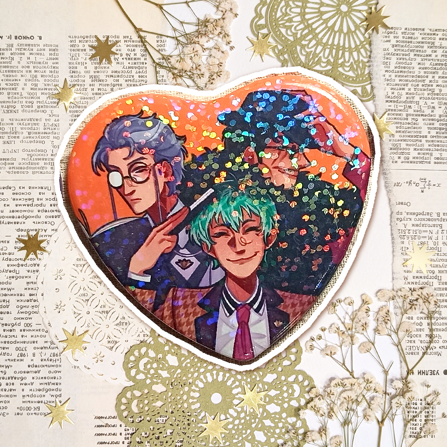 Значок-сердце "Гипмик DH"