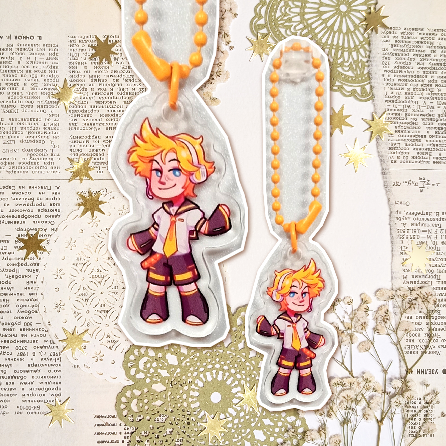 Брелок 4 см "Лен"