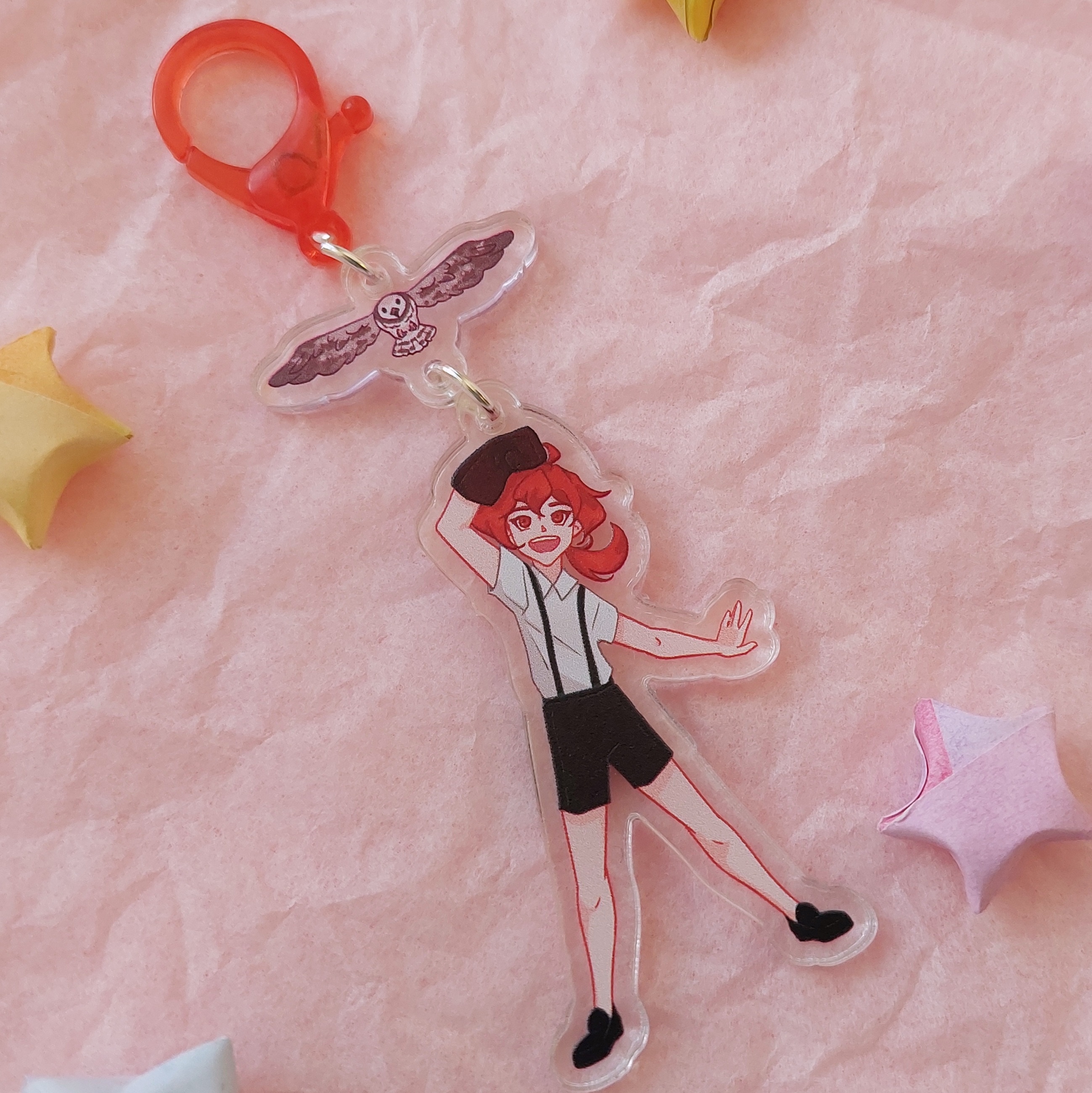 Брелок Дилюк с птицей