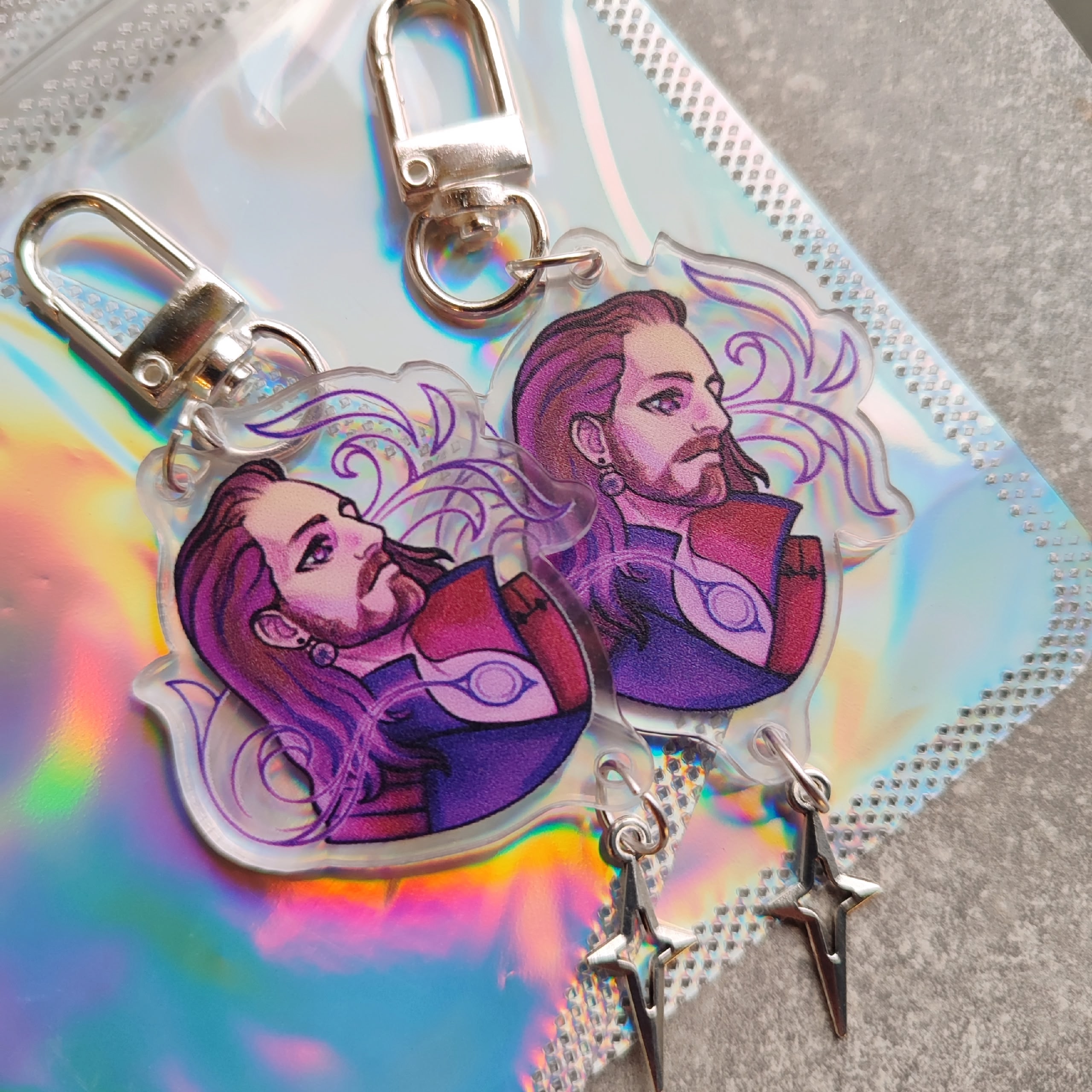 Брелок акриловый "Гейл" с подвеской