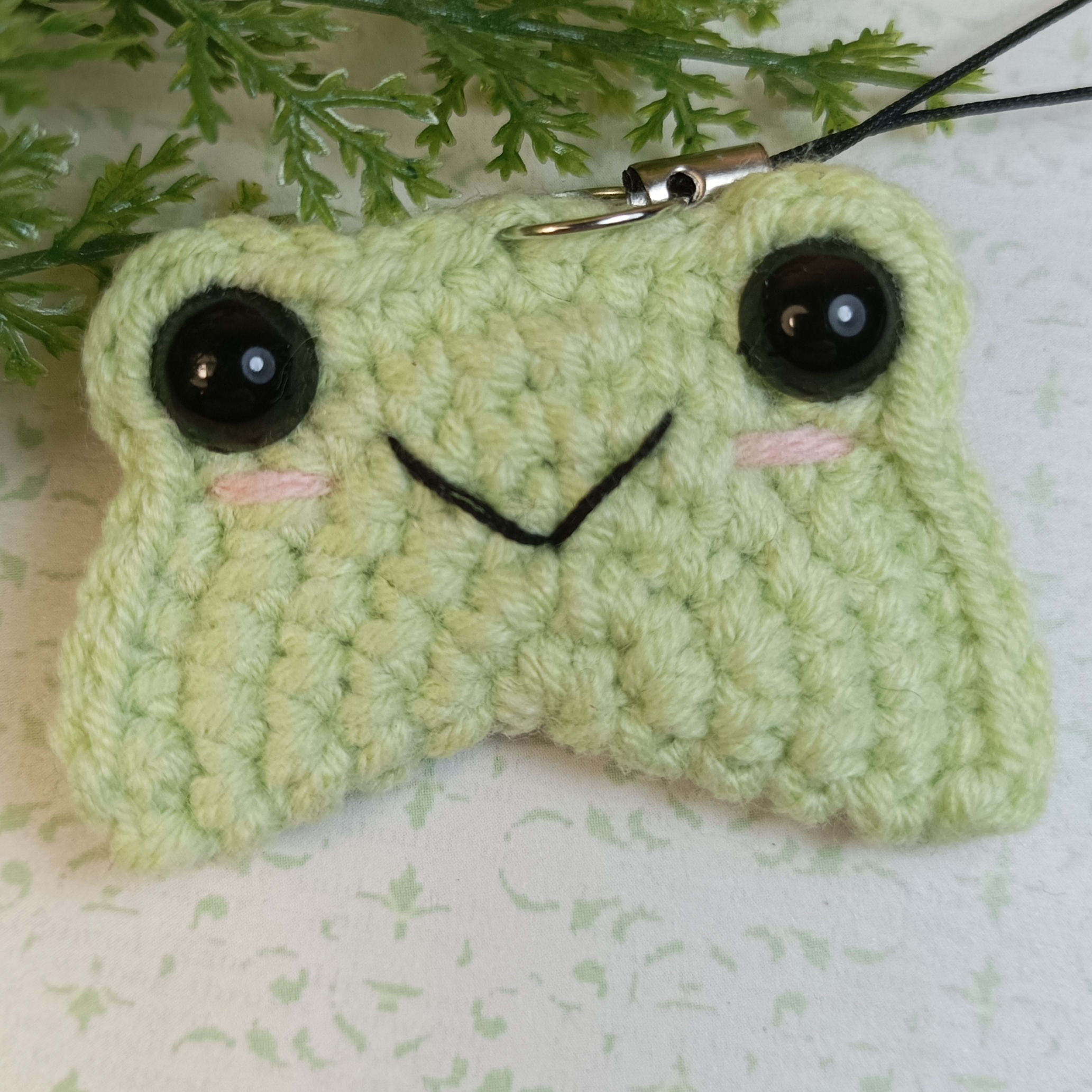 Брелок Жабка-кругляшка светлая