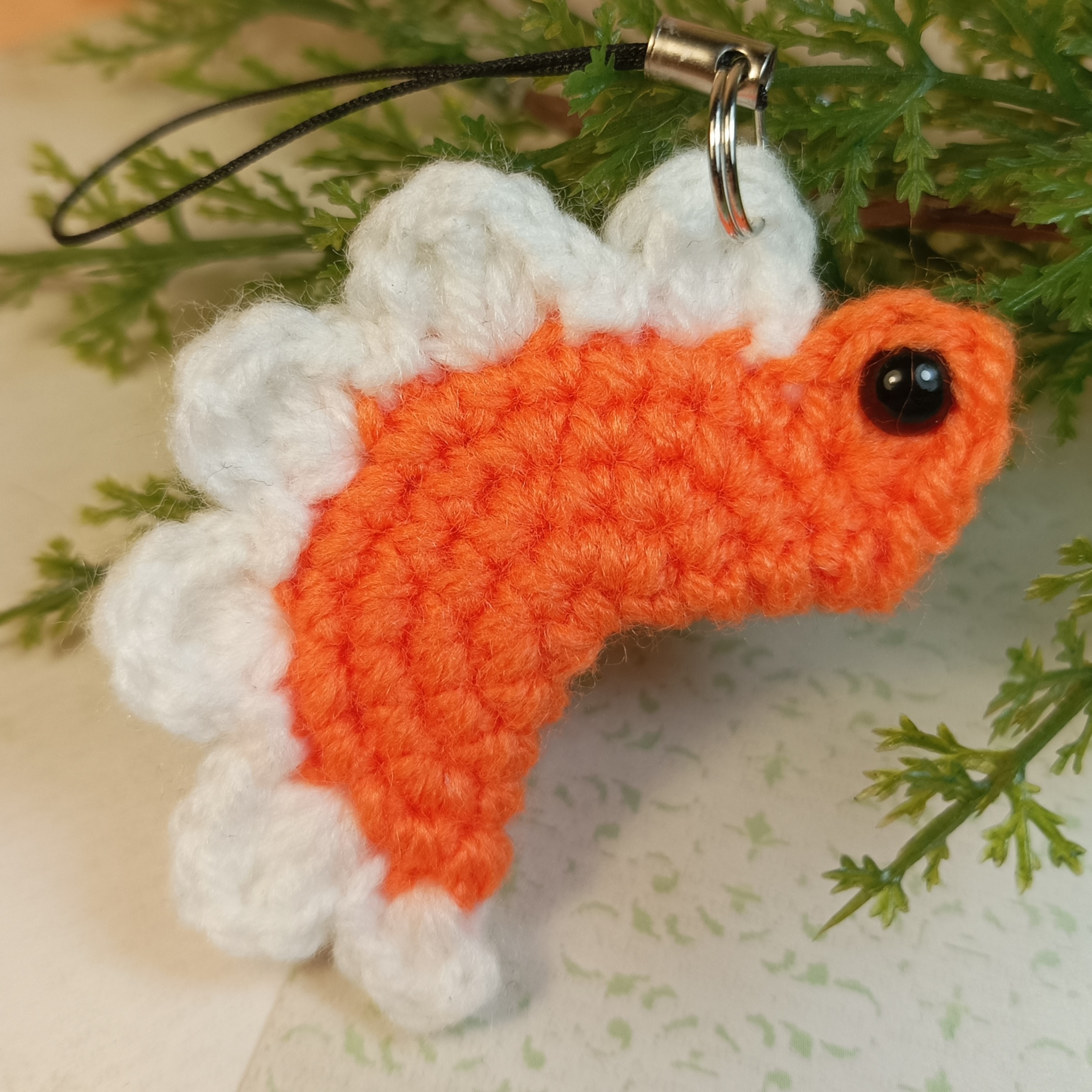 Брелок Динозаврик оранжевый