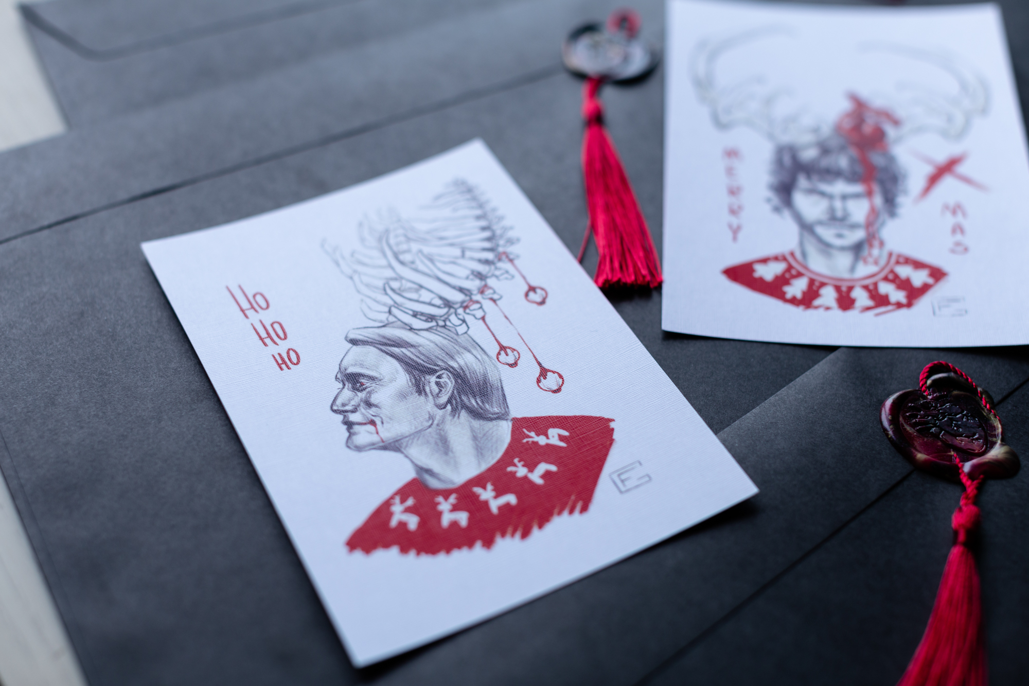 Принт а6 Ганнибал Рождество