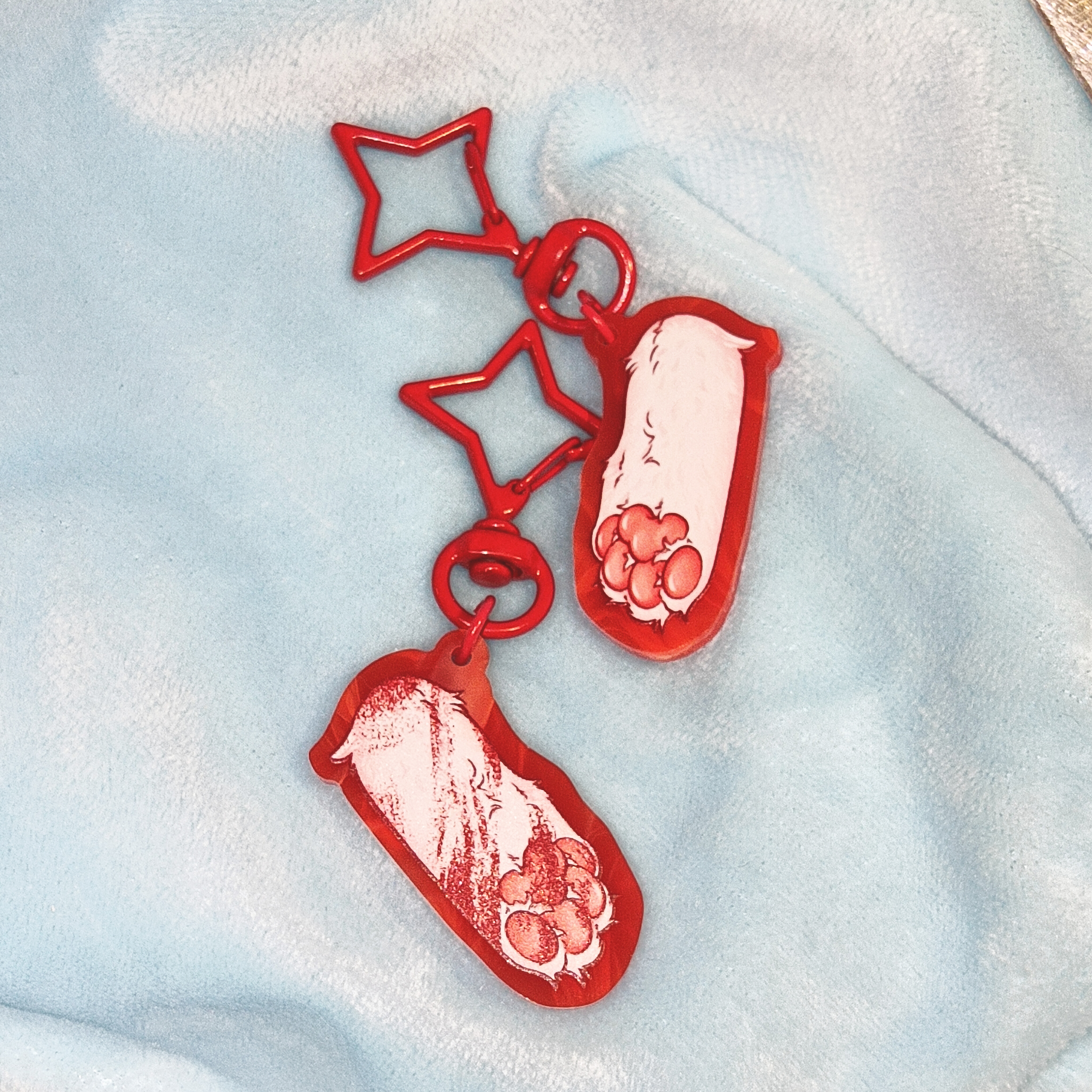 Брелок кроличья лапка