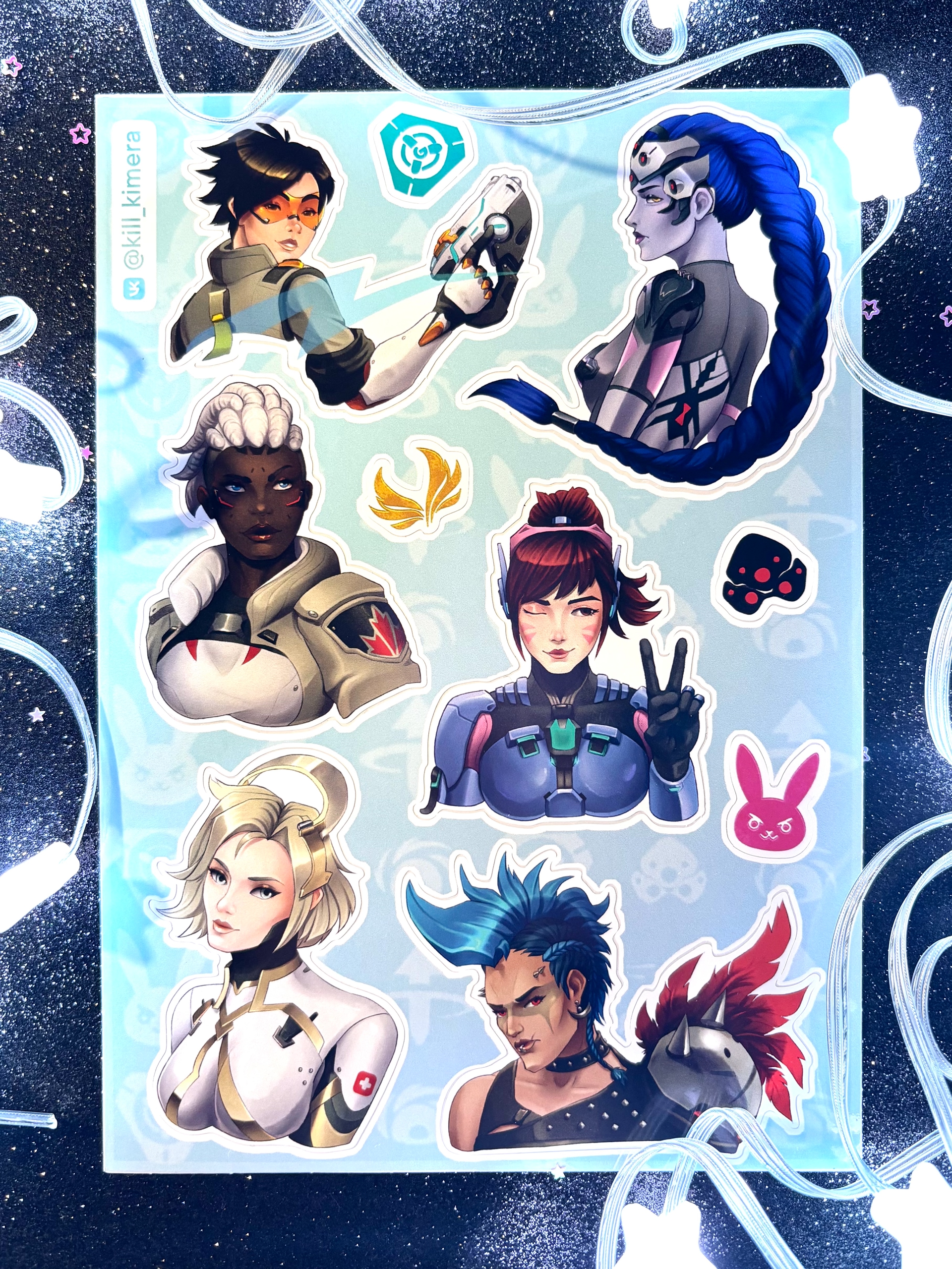 Стикерпак овервотч девочки