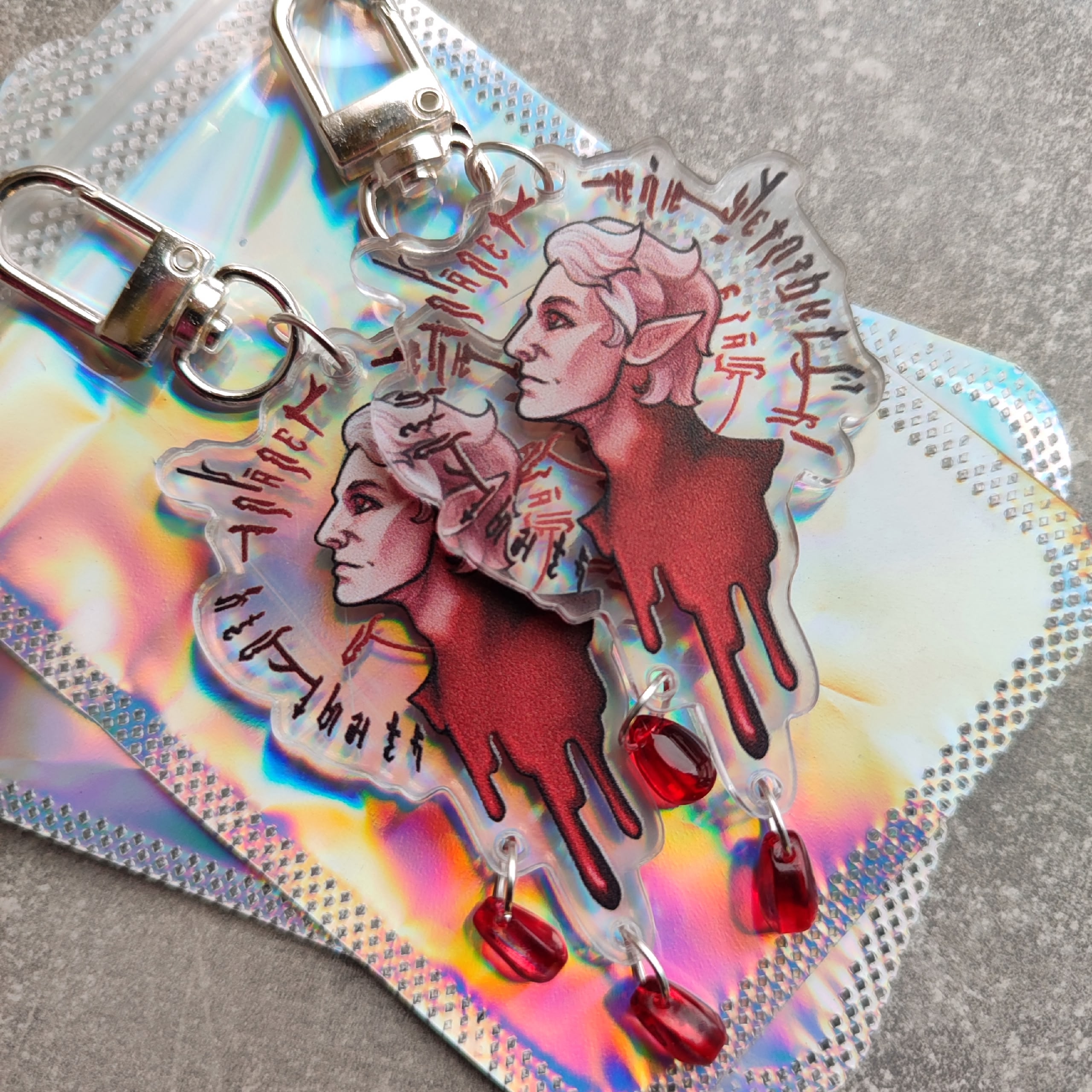 Брелок акриловый "Астарион" с подвесками