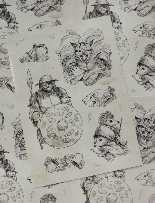 Стикерпак А6 Рэдволл Котир