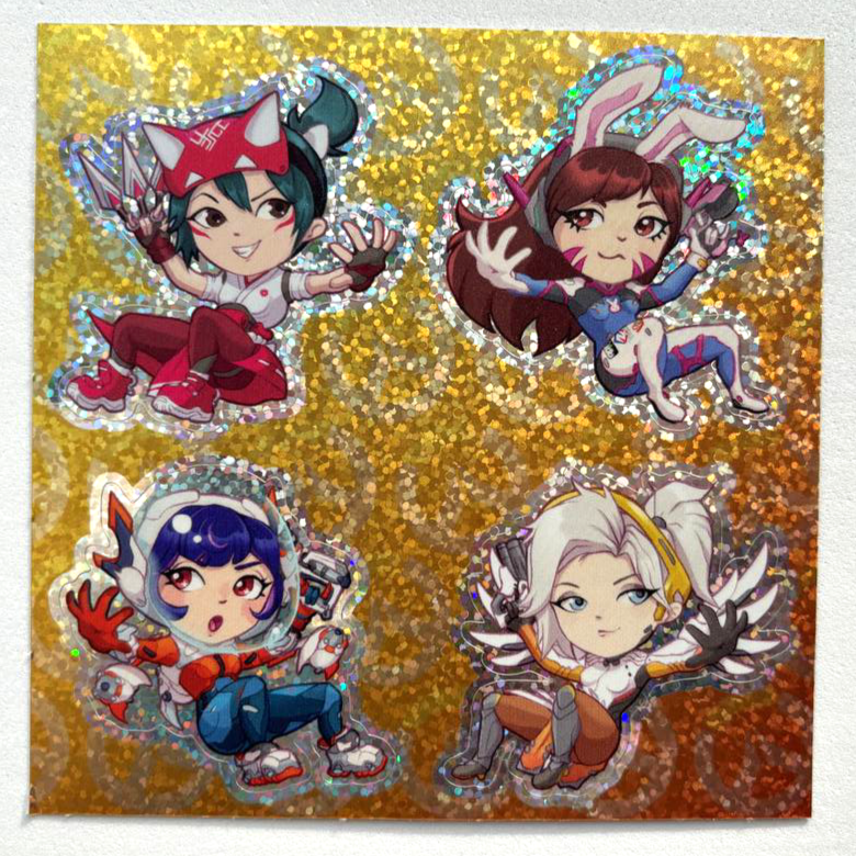 Стикерпак овервотч чиби