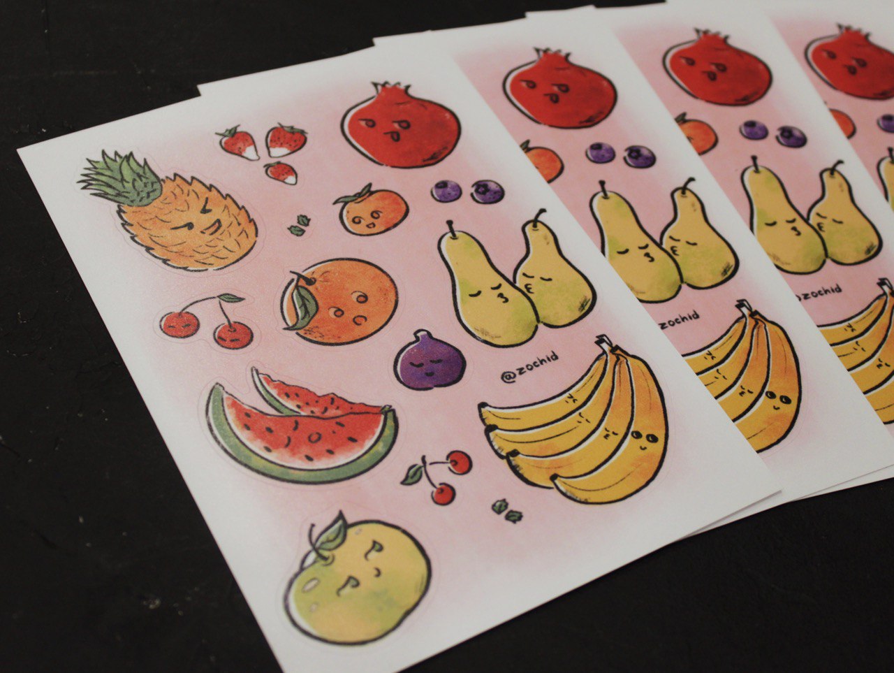 Стикерпак А6 Зочид Фрукты