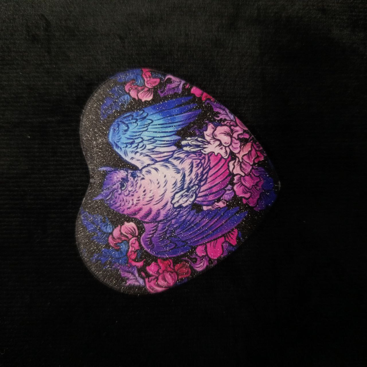 Значок-сердце Сова