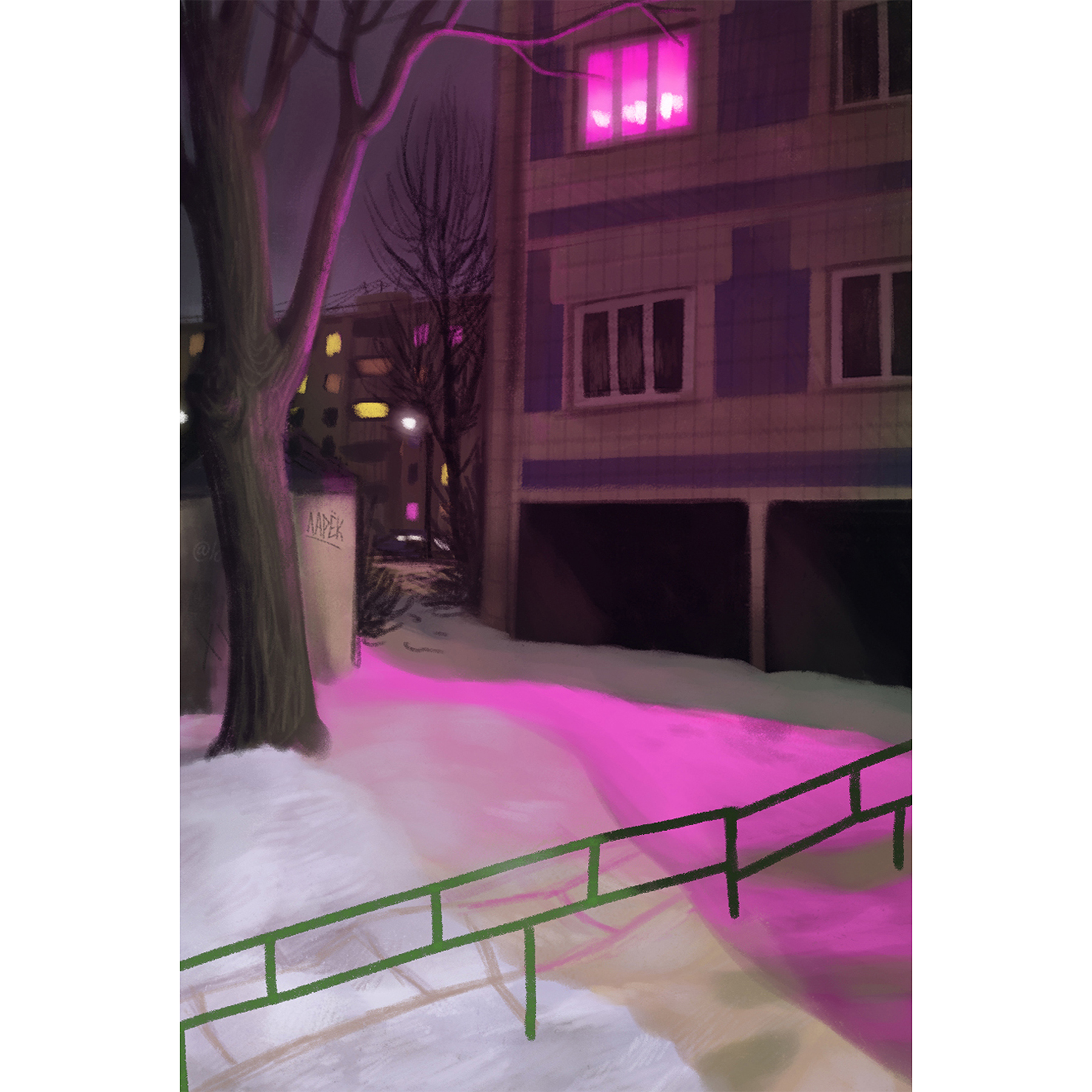 Открытка Фиолетка А6