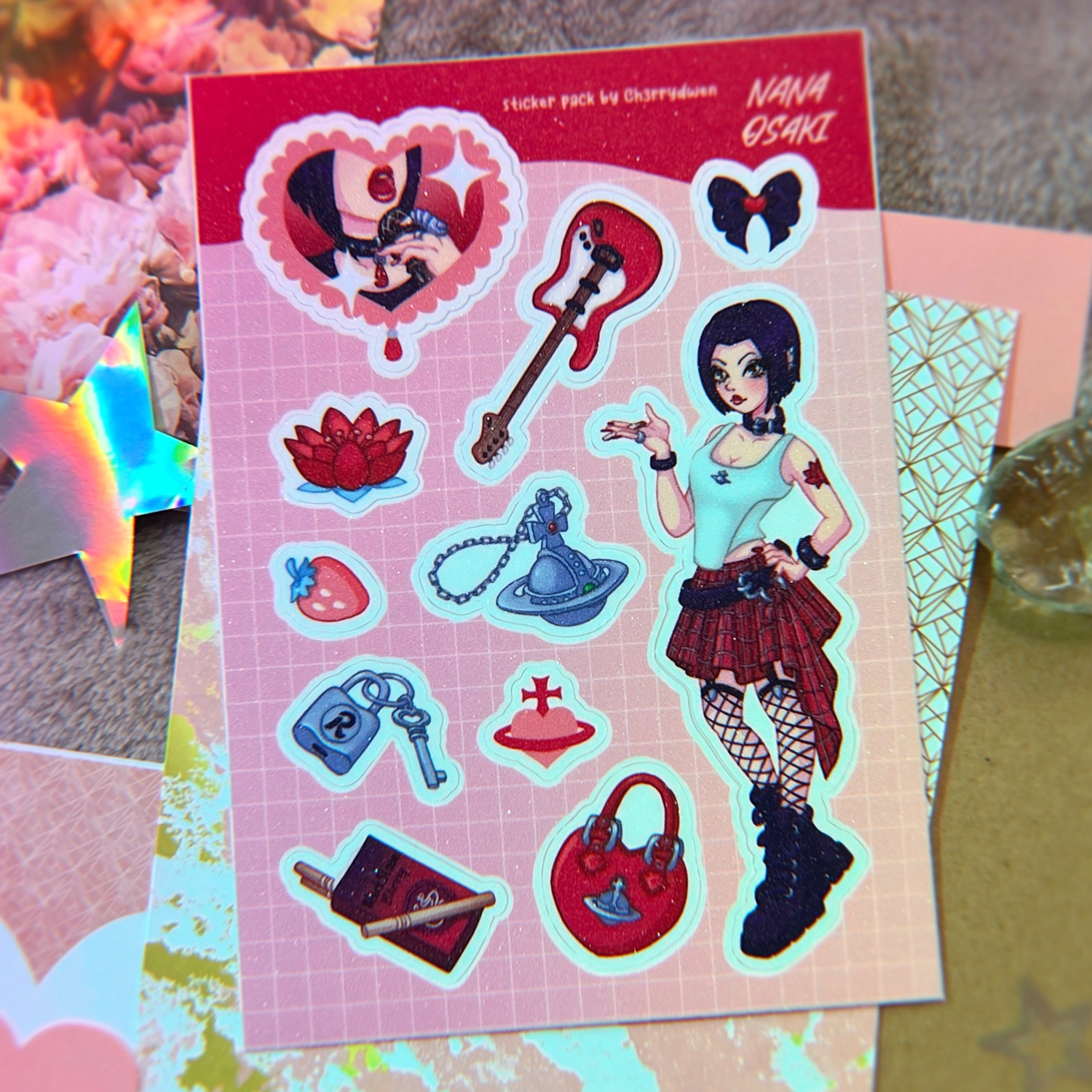 Стикер-пак А6 Нана Осаки сахар