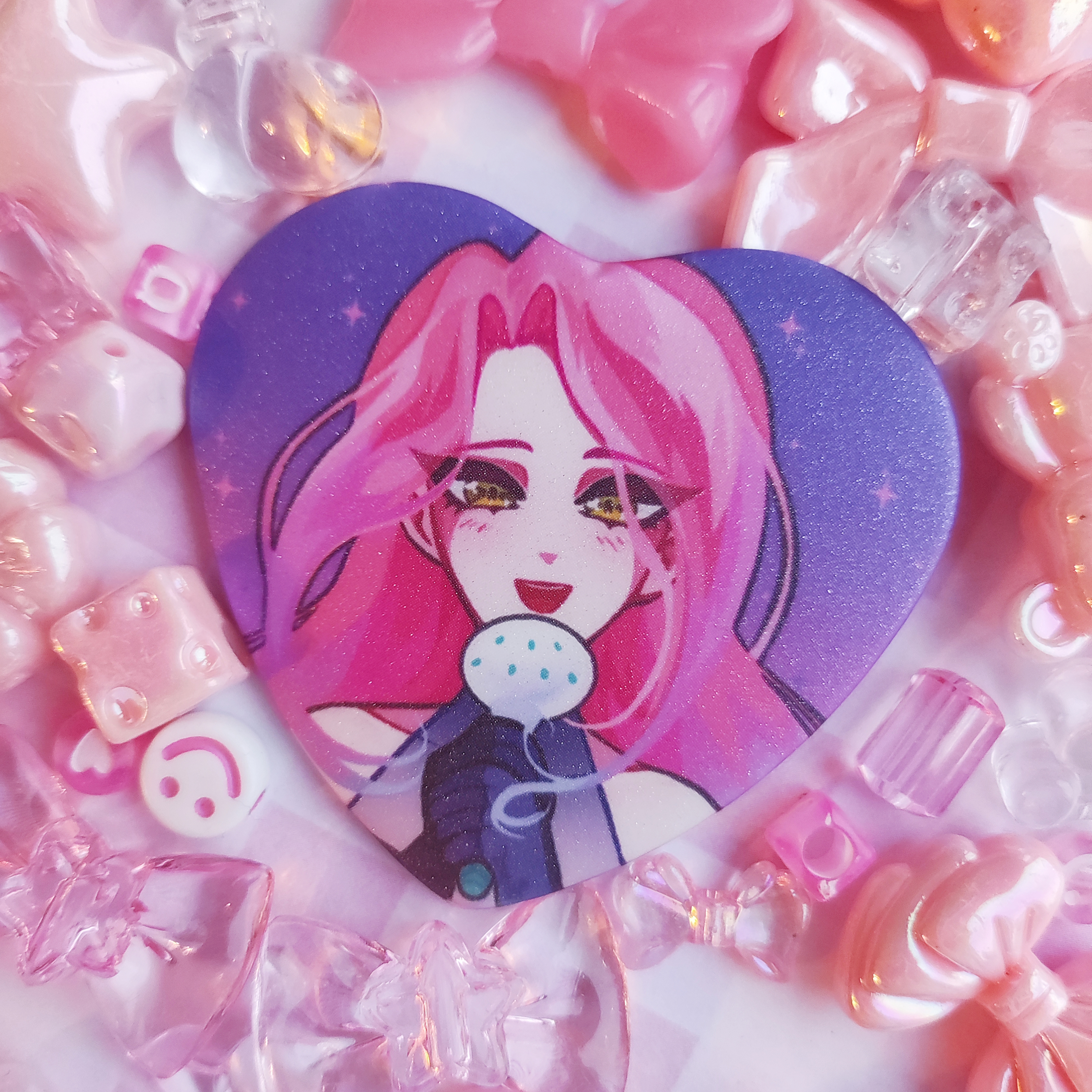 Закатный значок Сахар Сердце Alien Stage Мизи