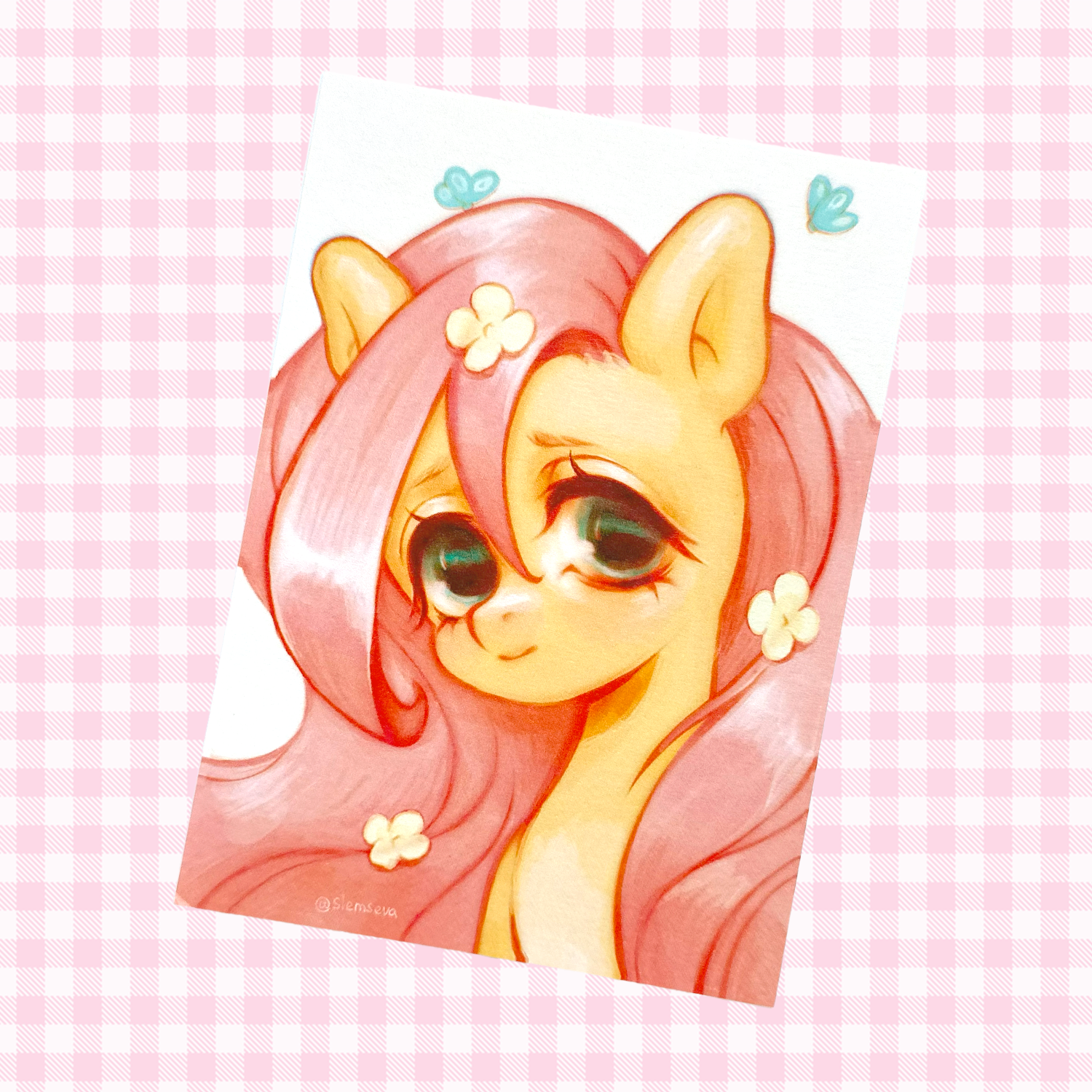 Открытка Портрет Флаттершай