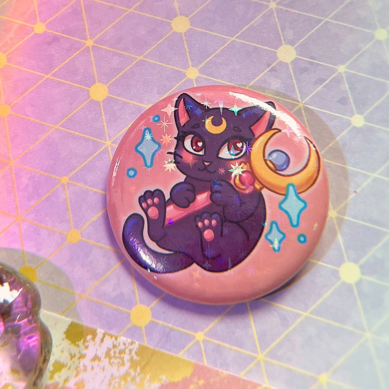 Значок-круг 37мм Кот СМ