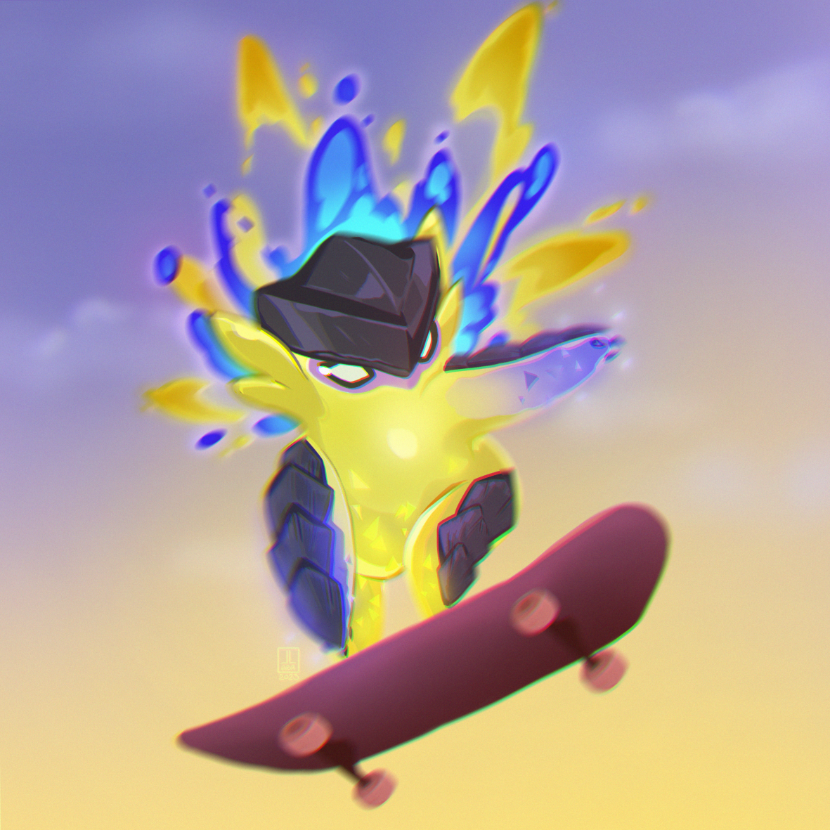 Принт Valorant (Бегун скейтер)