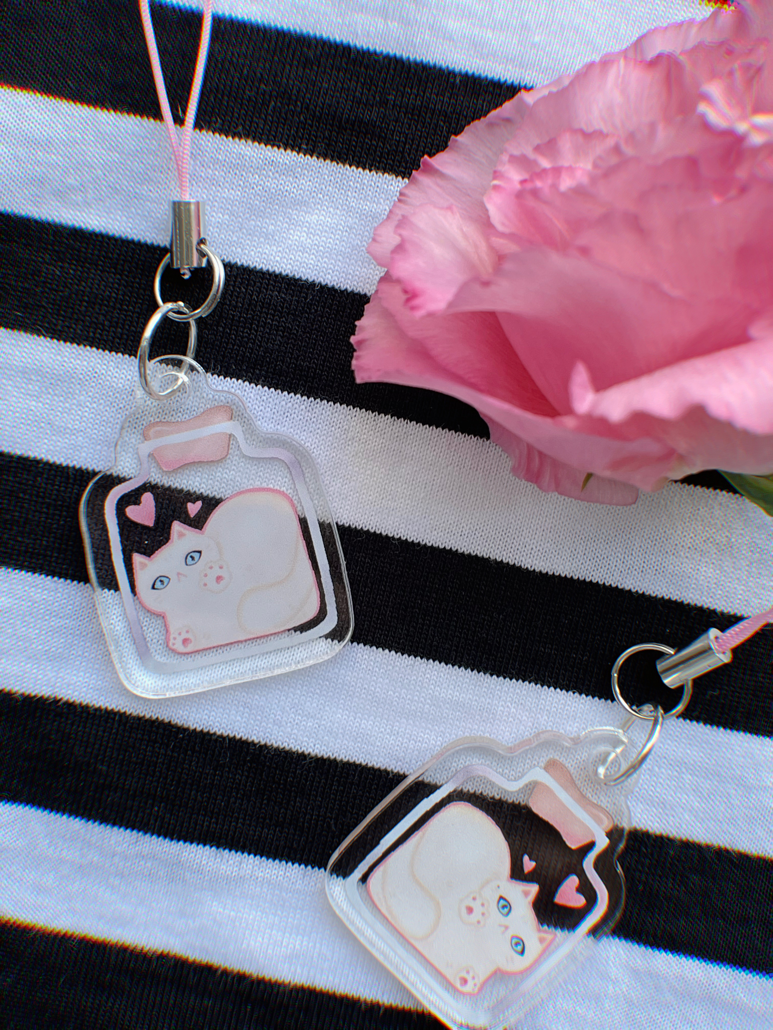 Мини-брелок "Пузырек с любовью"