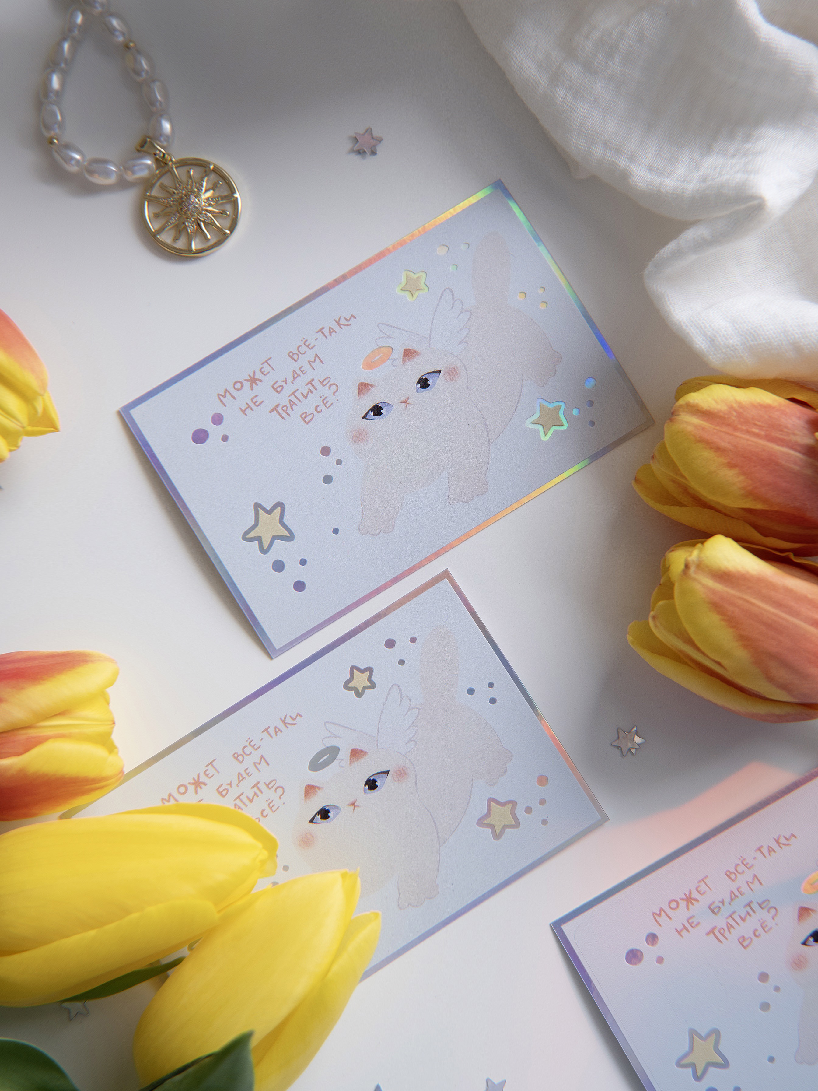 Наклейка на карту "Ангел"