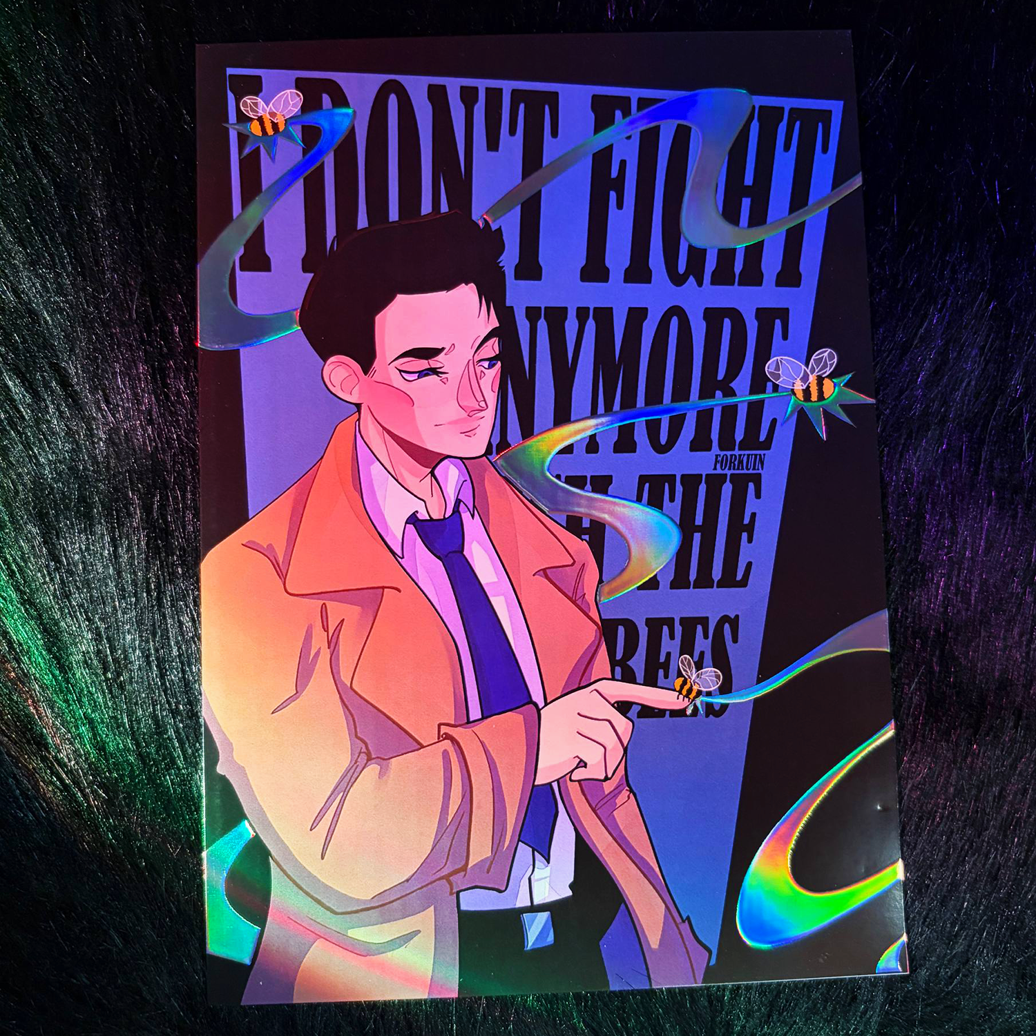 Принт "Кастиэль" голография А5