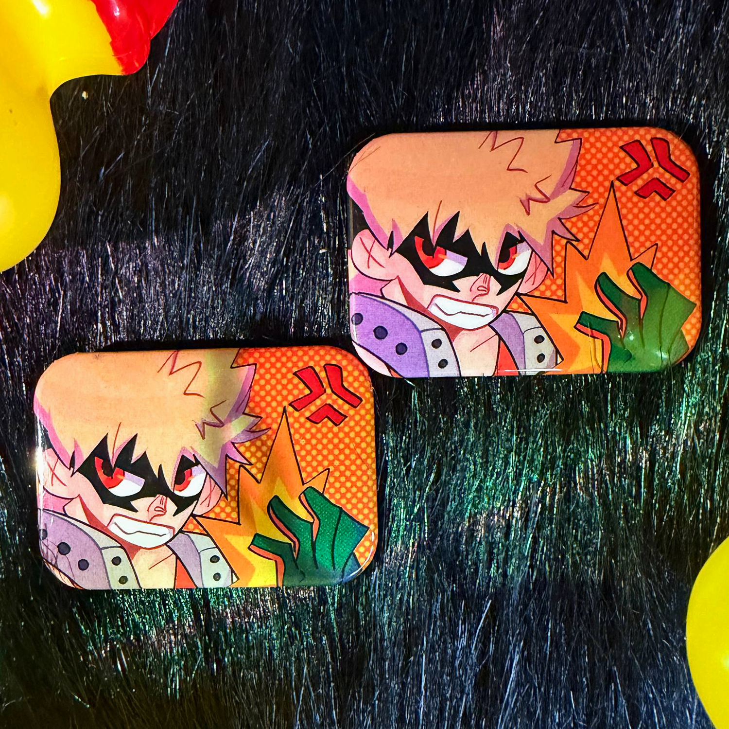 Значок прямоугольный "Бакуго"