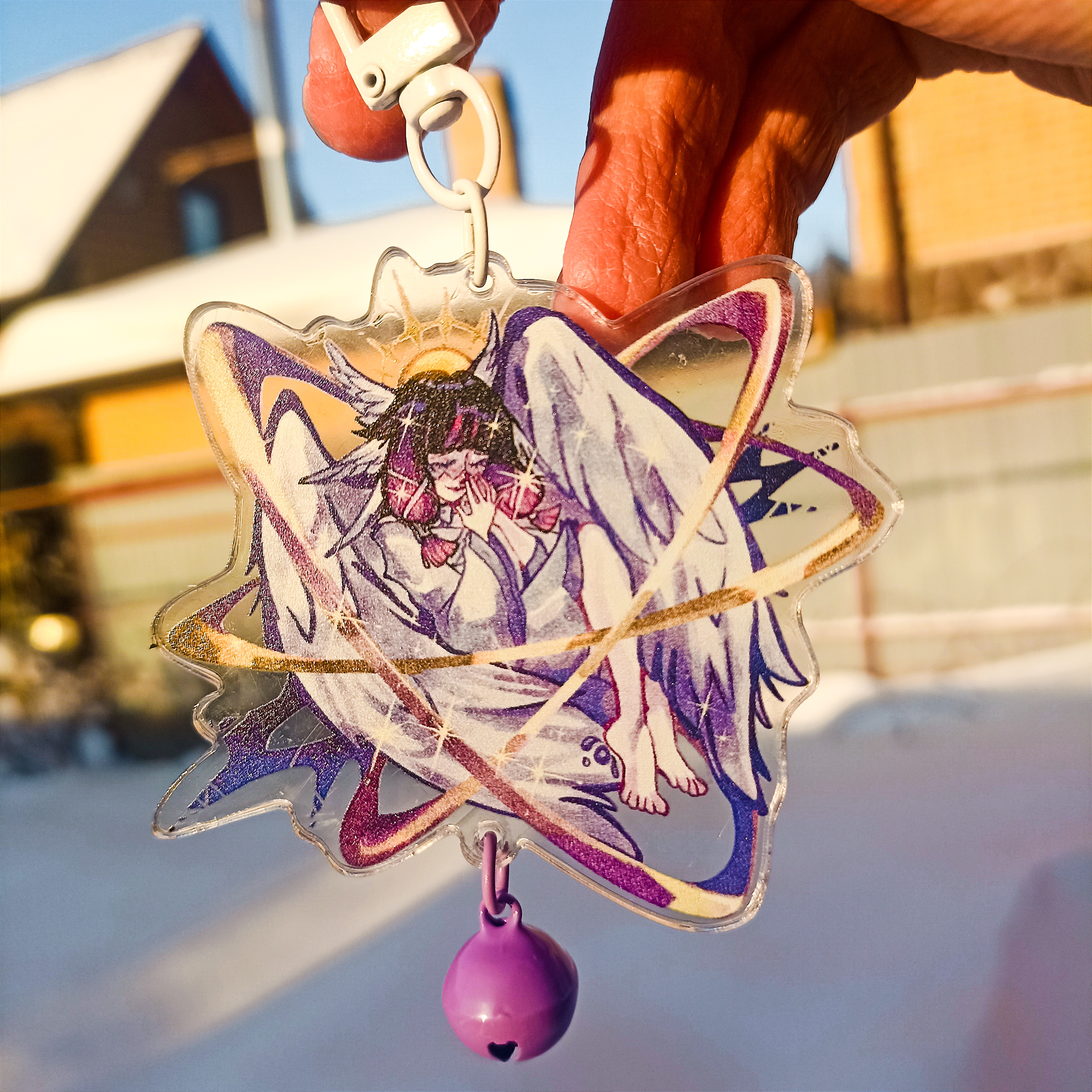 Брелок Коломбина с колокольчиком