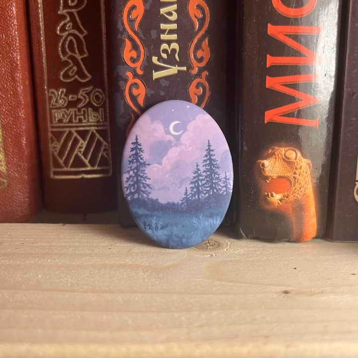 значок "лес" овал