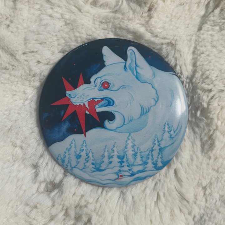 значок зима голография