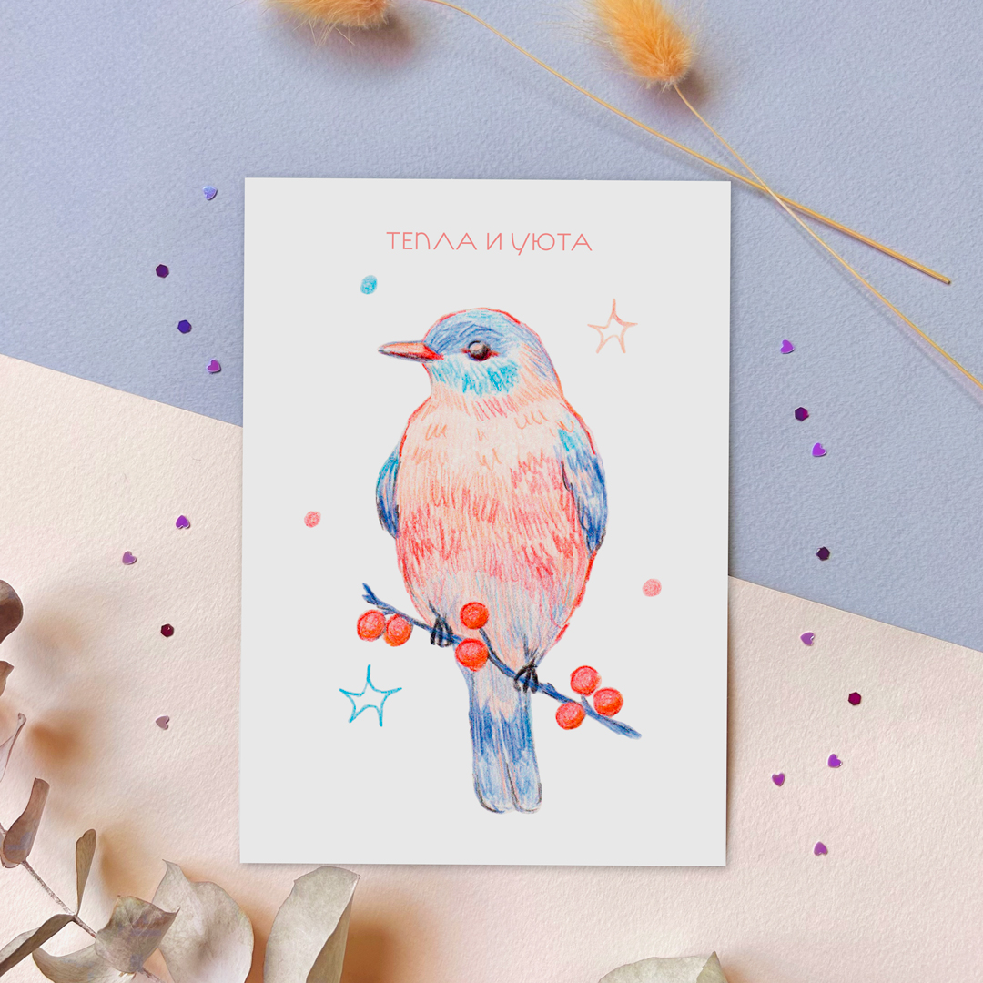 Открытка "Птица" 2