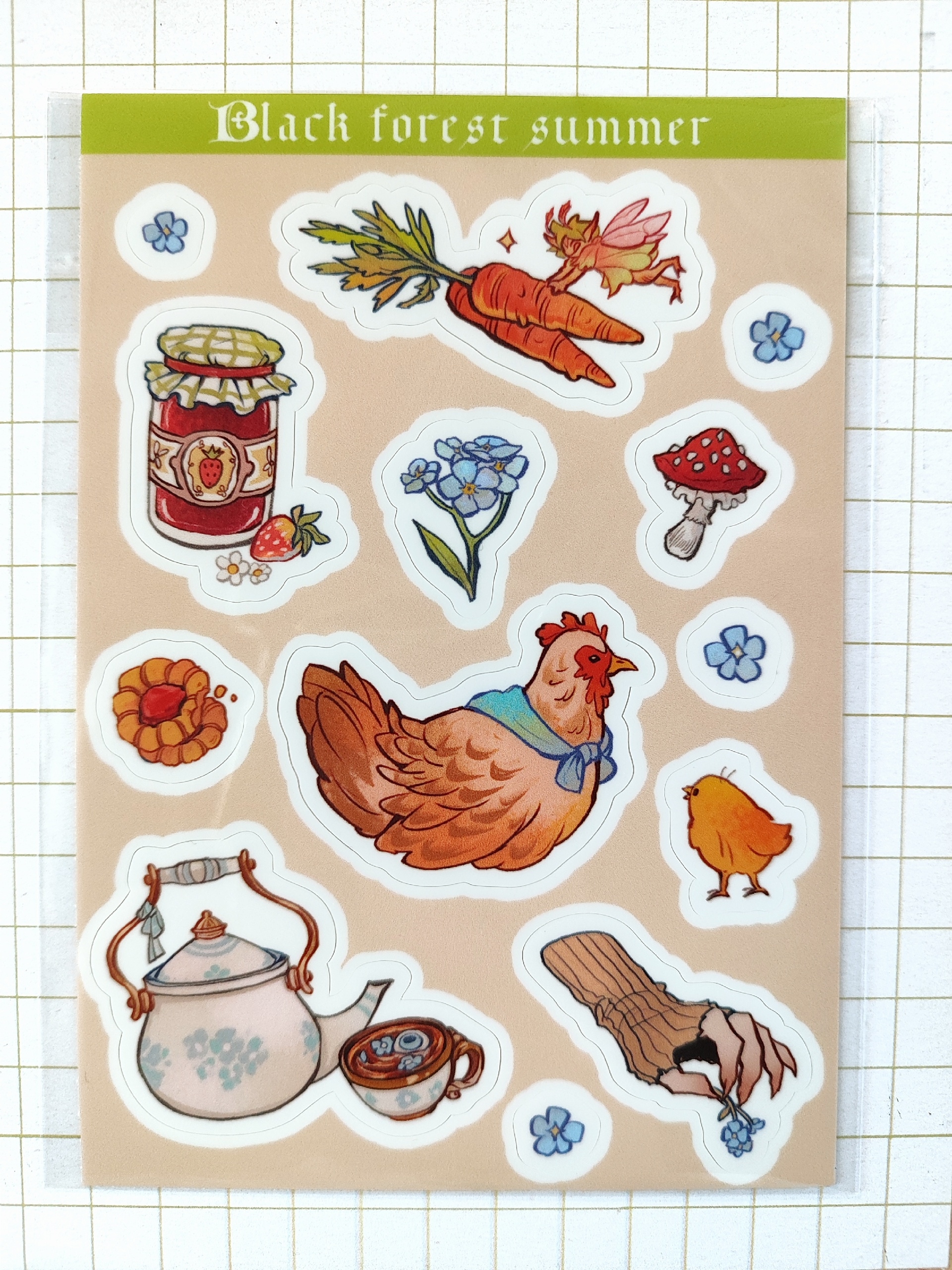 Стикеры Лето в лесу