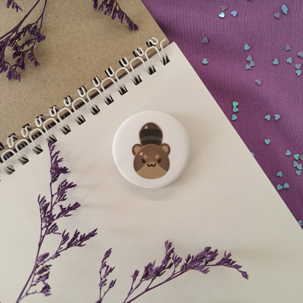 Значок Слайм Коричневый