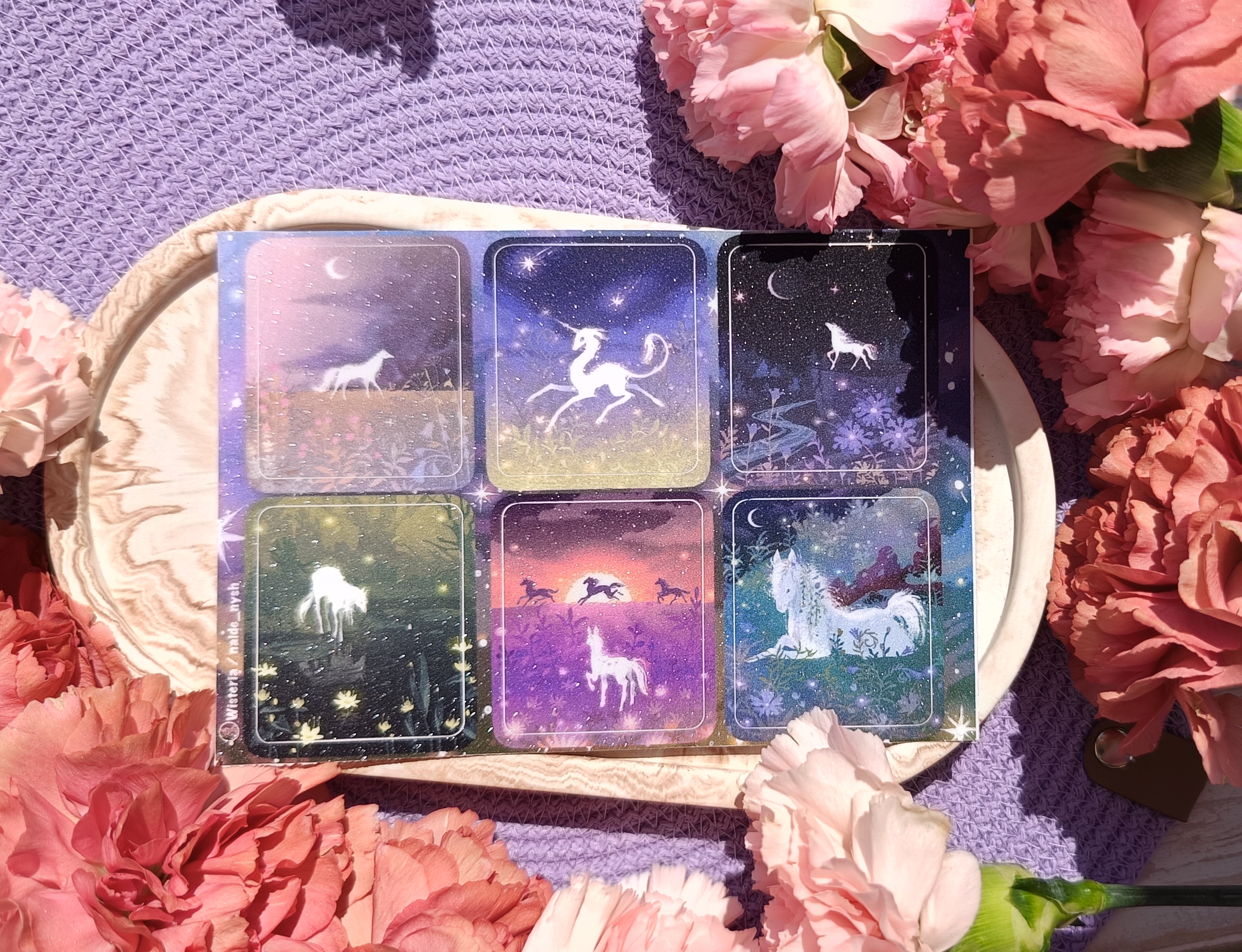 А6 сахарные наклейки «лошади»