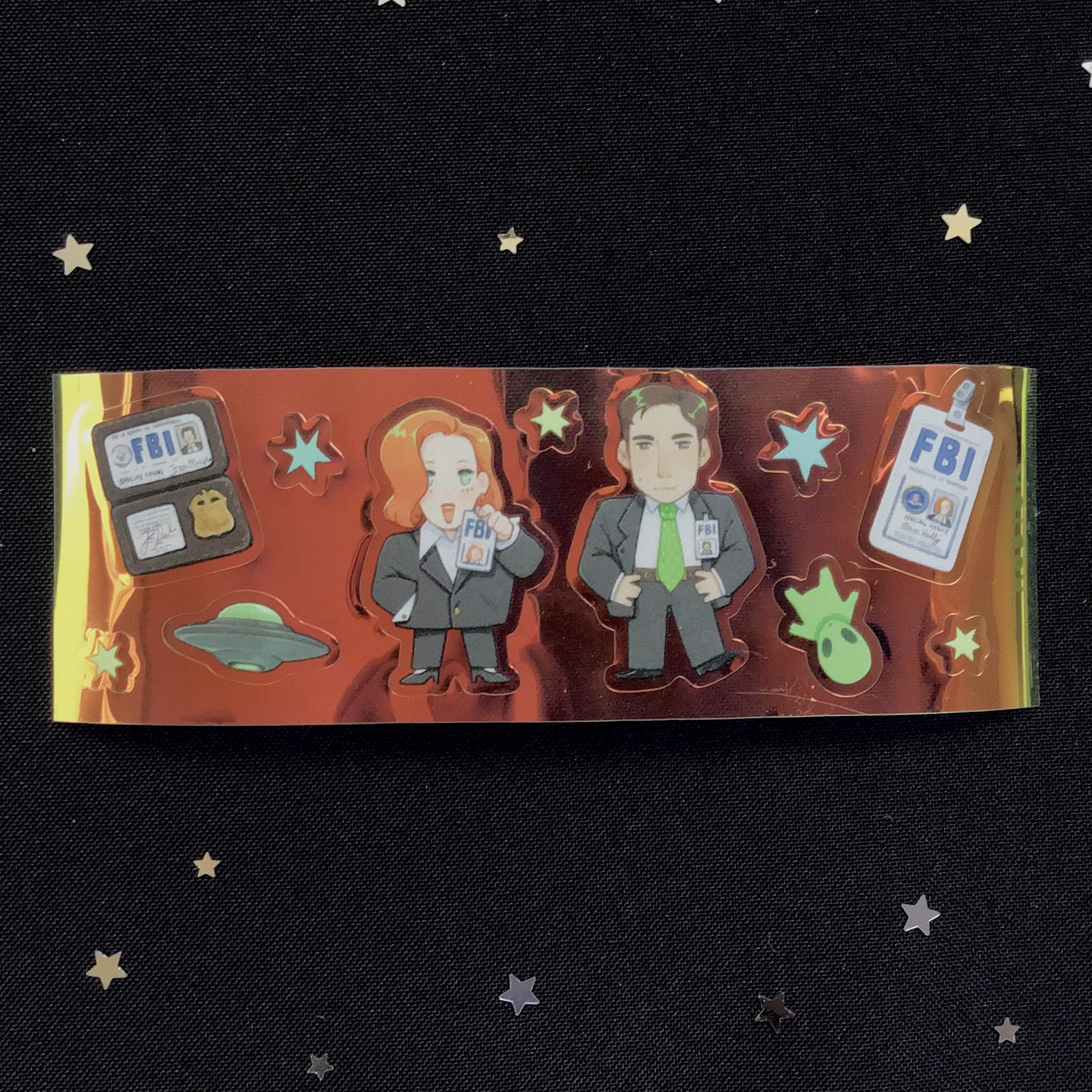 Стикерпак 5х15см “X файлы” жемчуг