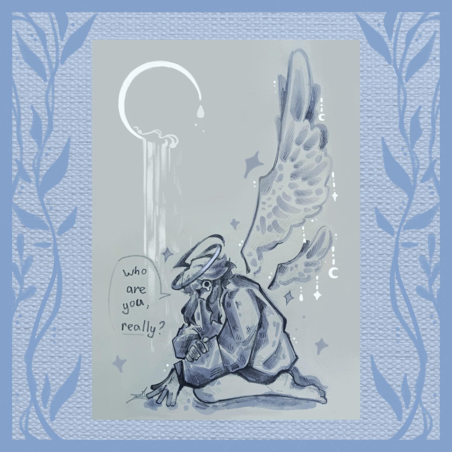 Принт А6 ангел