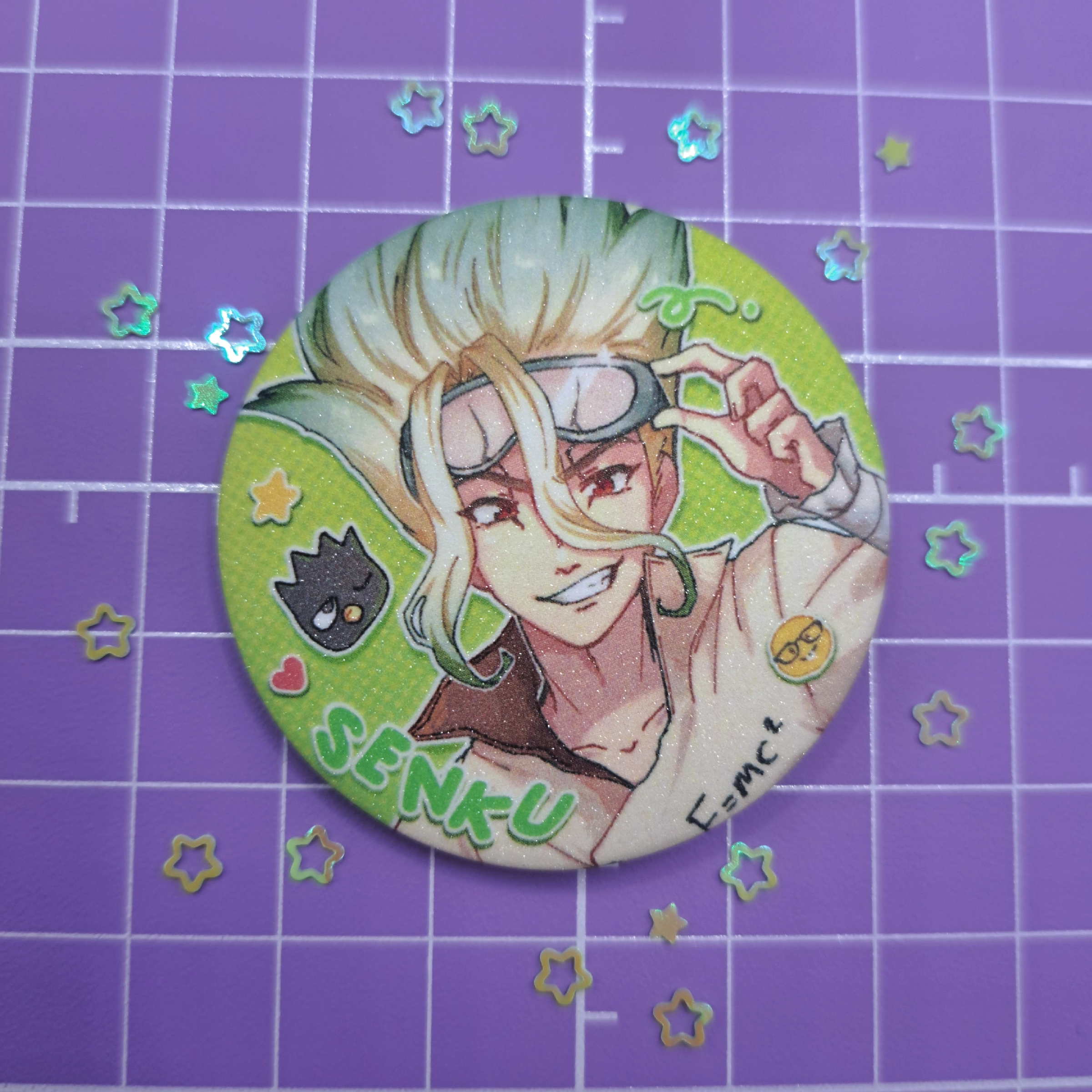 Значок 44 мм Dr. Stone Сенку