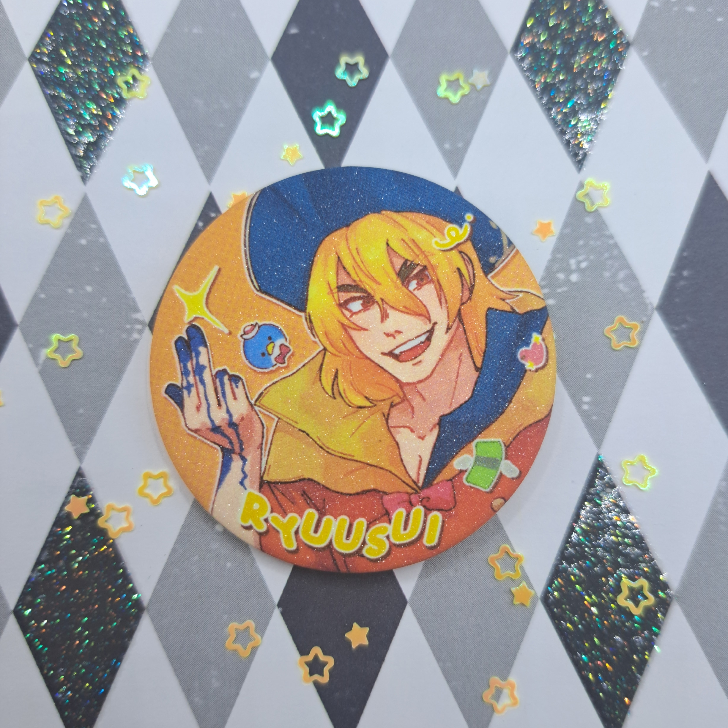 Значок 44 мм Dr. Stone Рюсуй