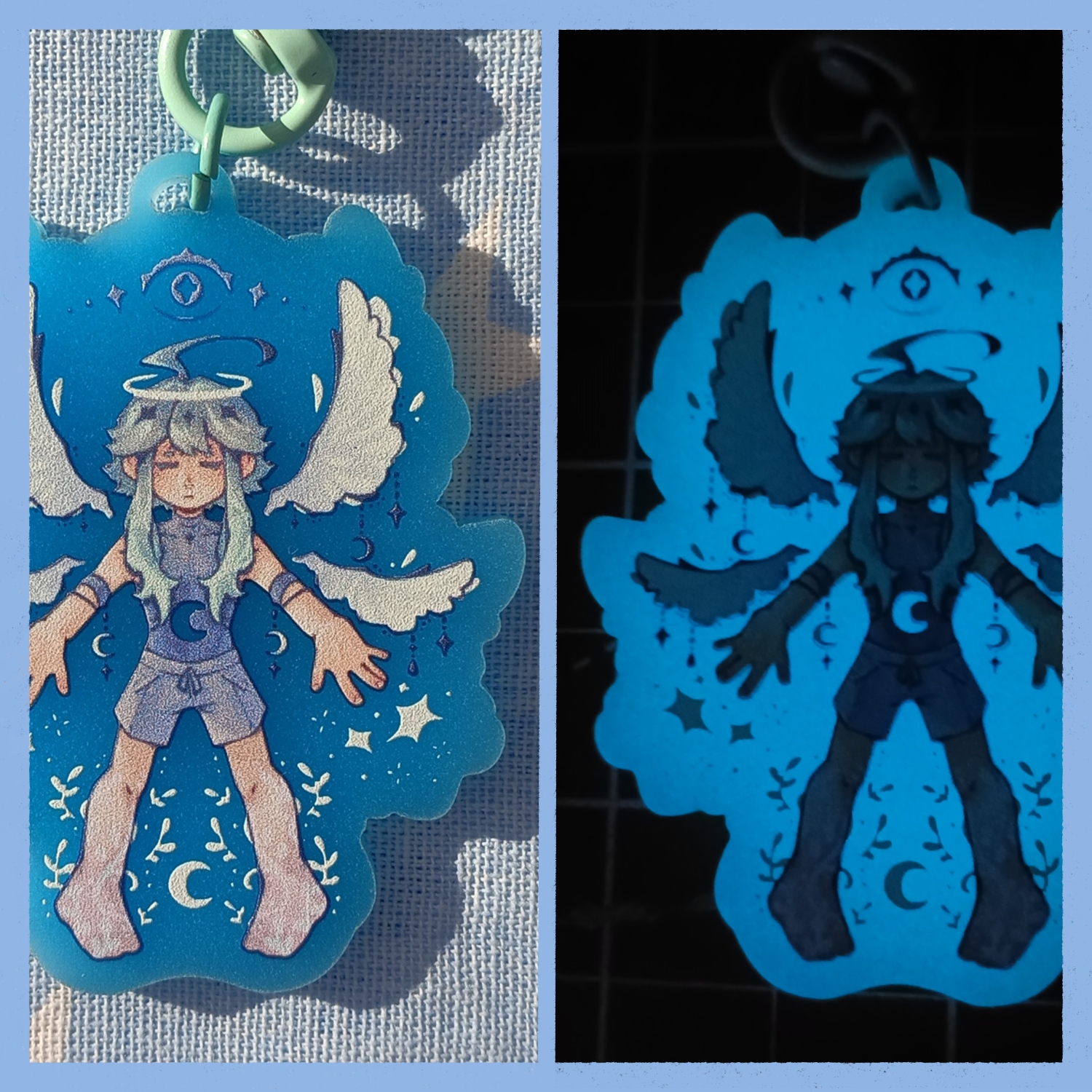 Ангел брелок (свет)