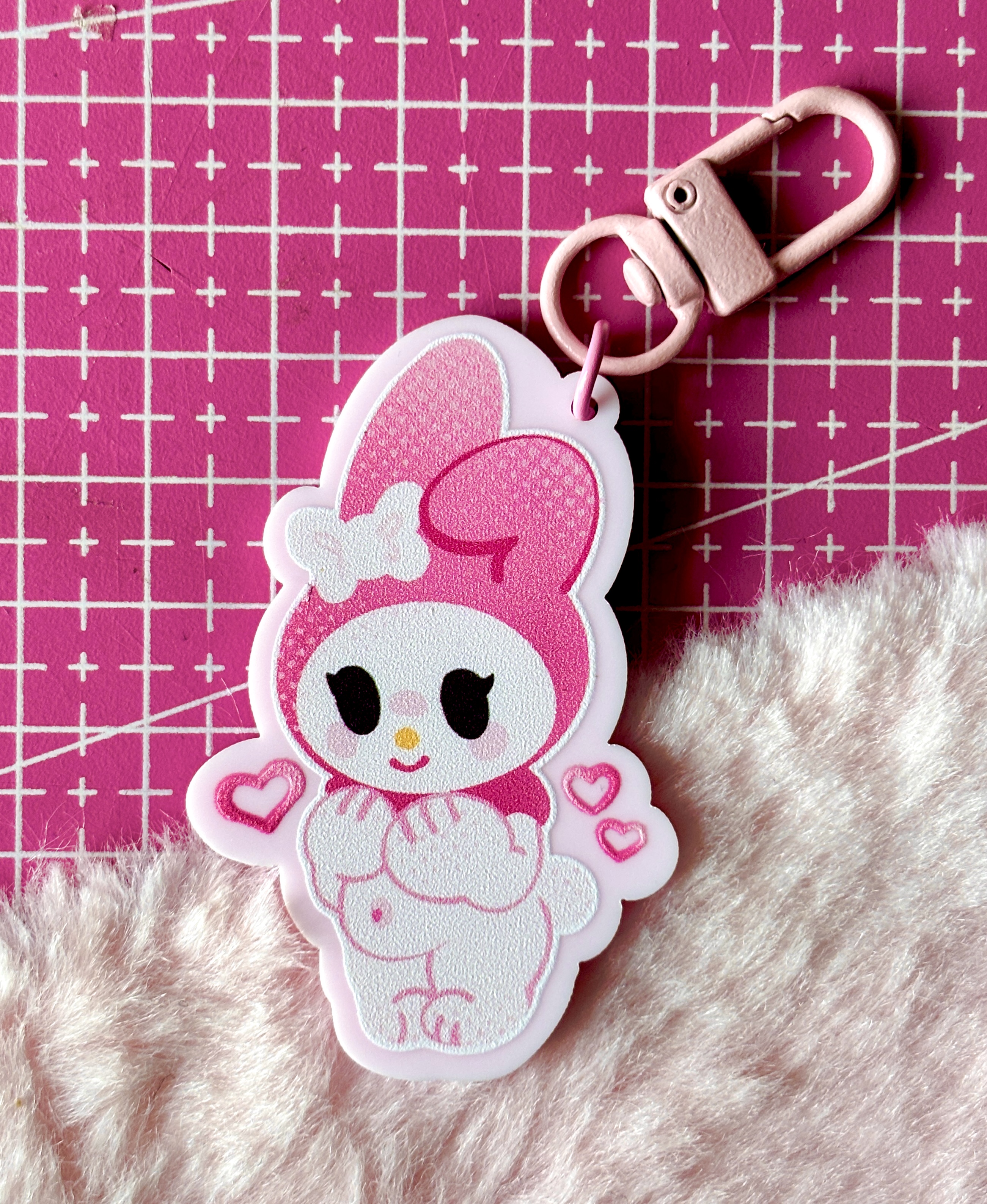 Брелок "Розовый кролик"